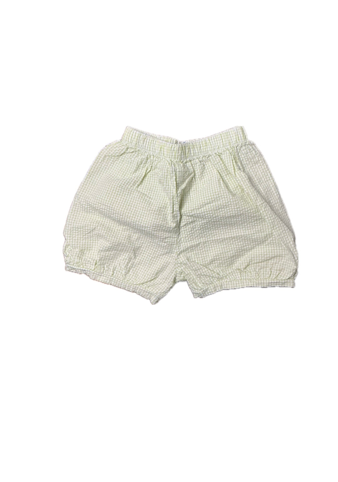 2T Little English Light Green Seersucker Short
