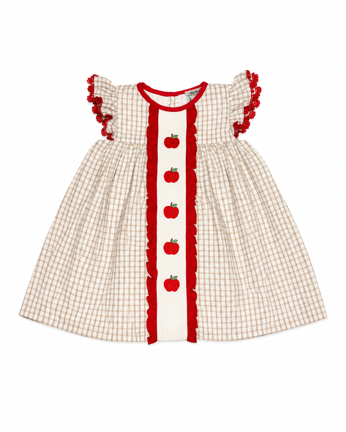 2T Saving Grace Apple Ruffle Dress