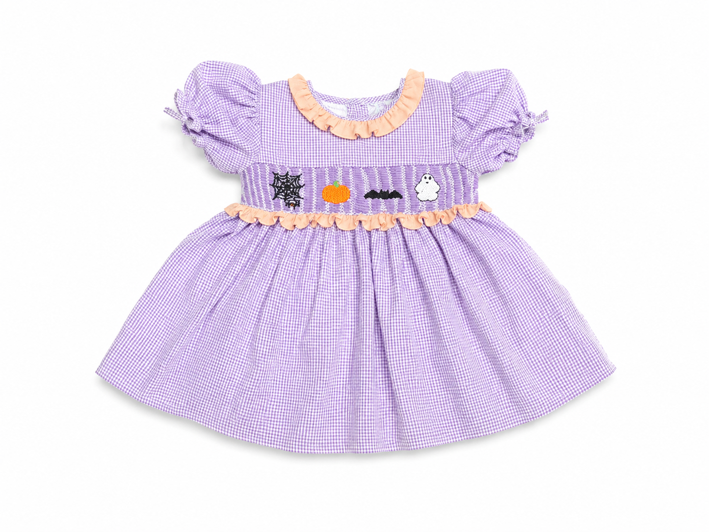 Lillie and Lilah Halloween Smocked Dress