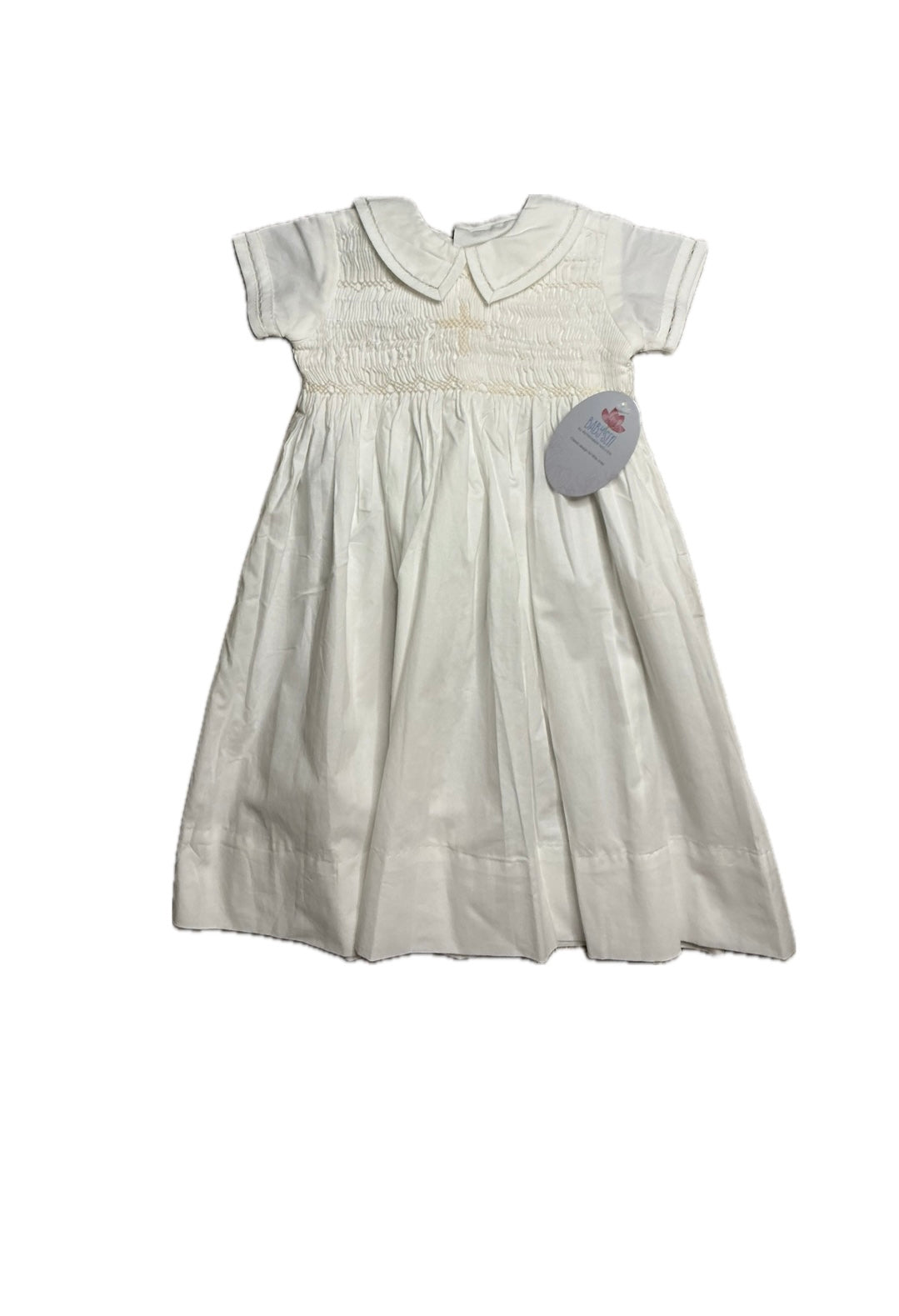 Baby Sen White Cross Boy Baptism Gown