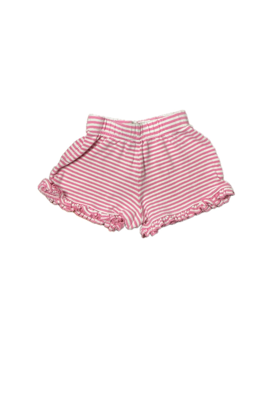 24M Baby Luigi Pink and White Ruffle Knit Short