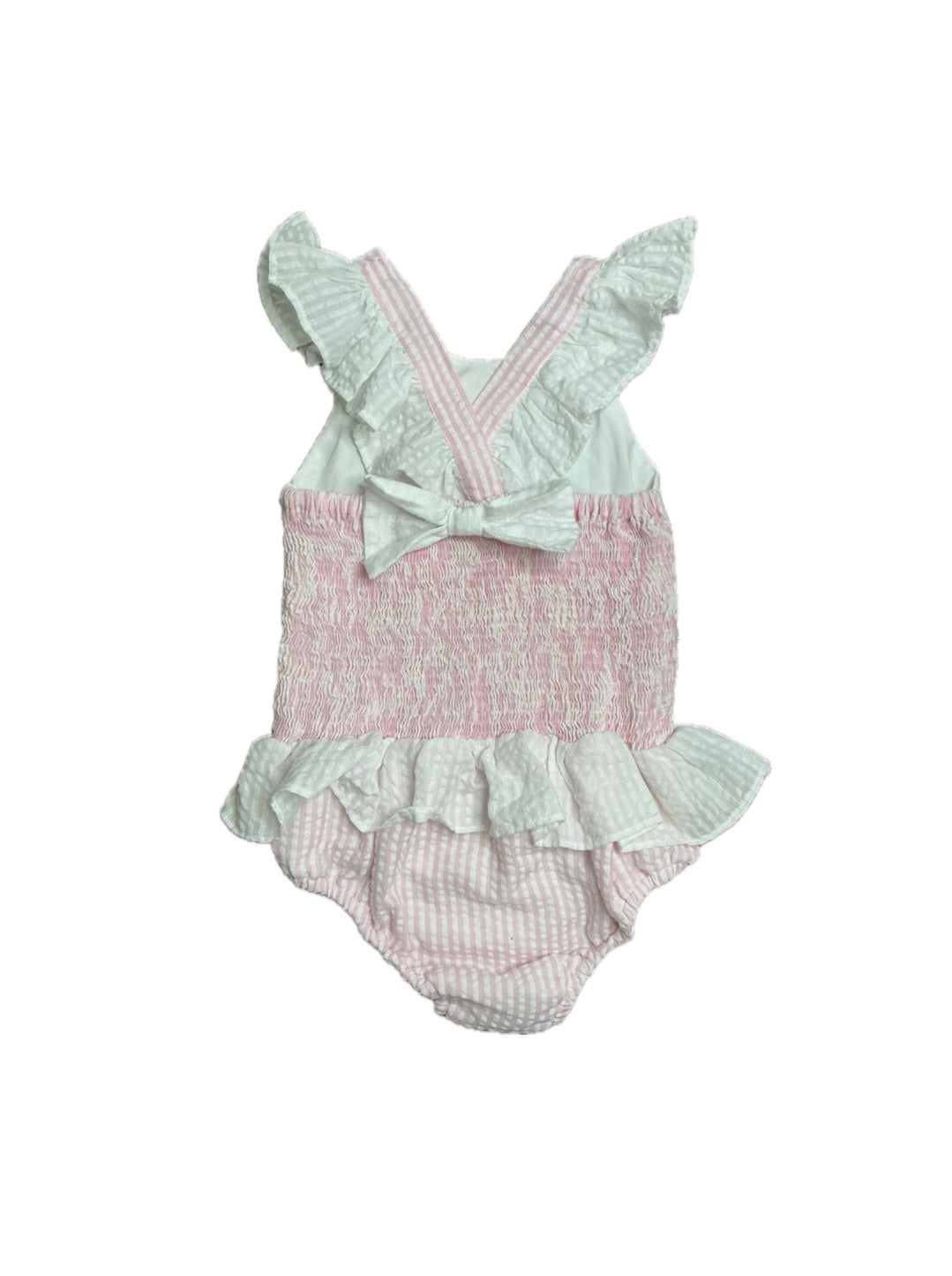 7 Smockingbird Seersucker Skirted Swim
