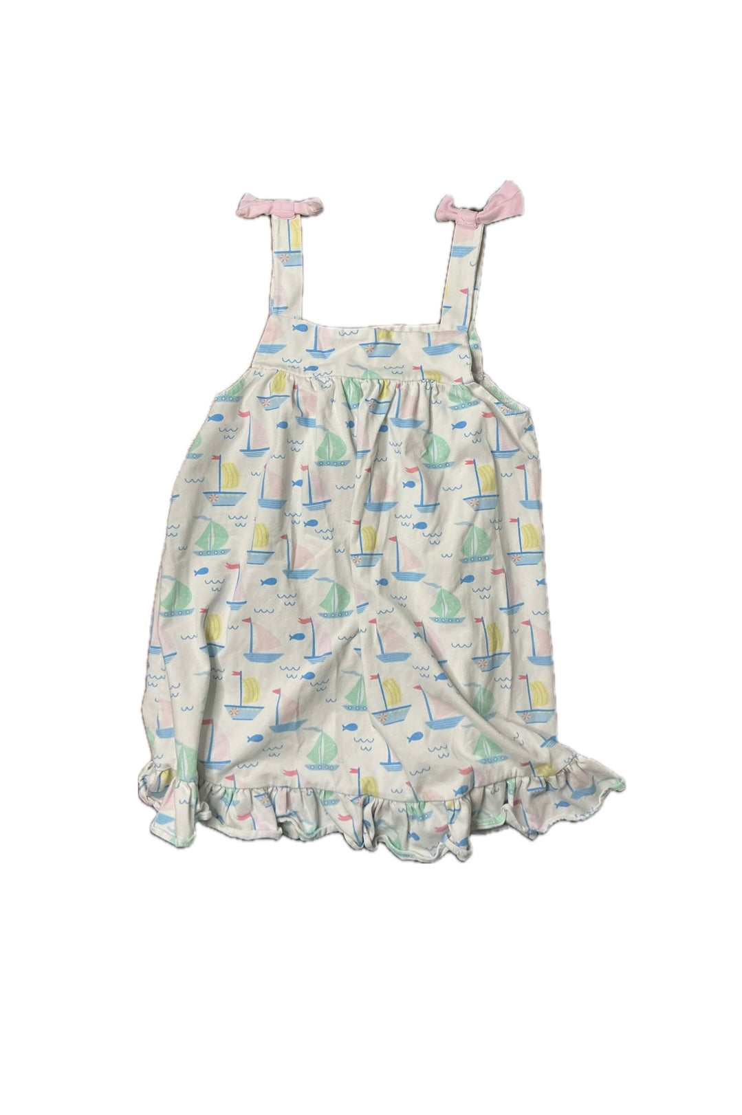 6 Stitchy Fish Knit Sailboat Dress