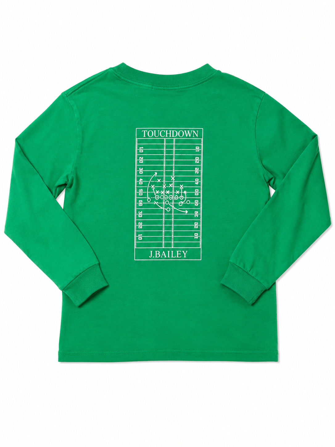 5 J. Bailey Touchdown Green LS Tee