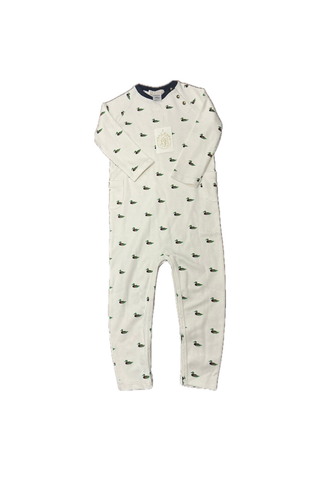 3T TBBC Rayburn Romper- Pima in Golf Club Quack Quacks