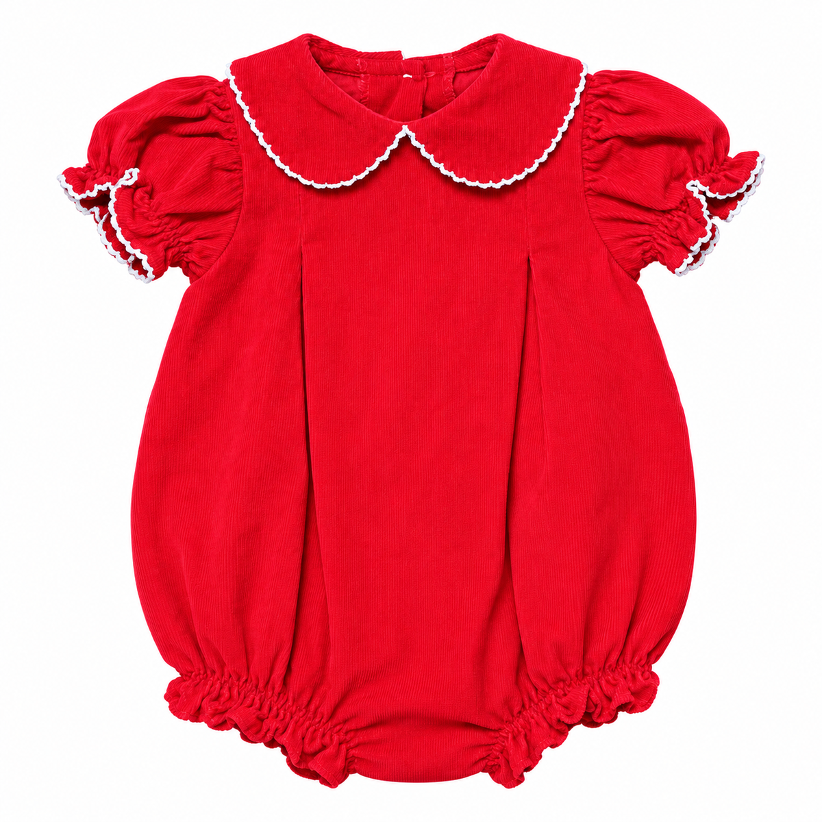 6/9M Zuccini Kids Red Cord Bubble with Crochet Details