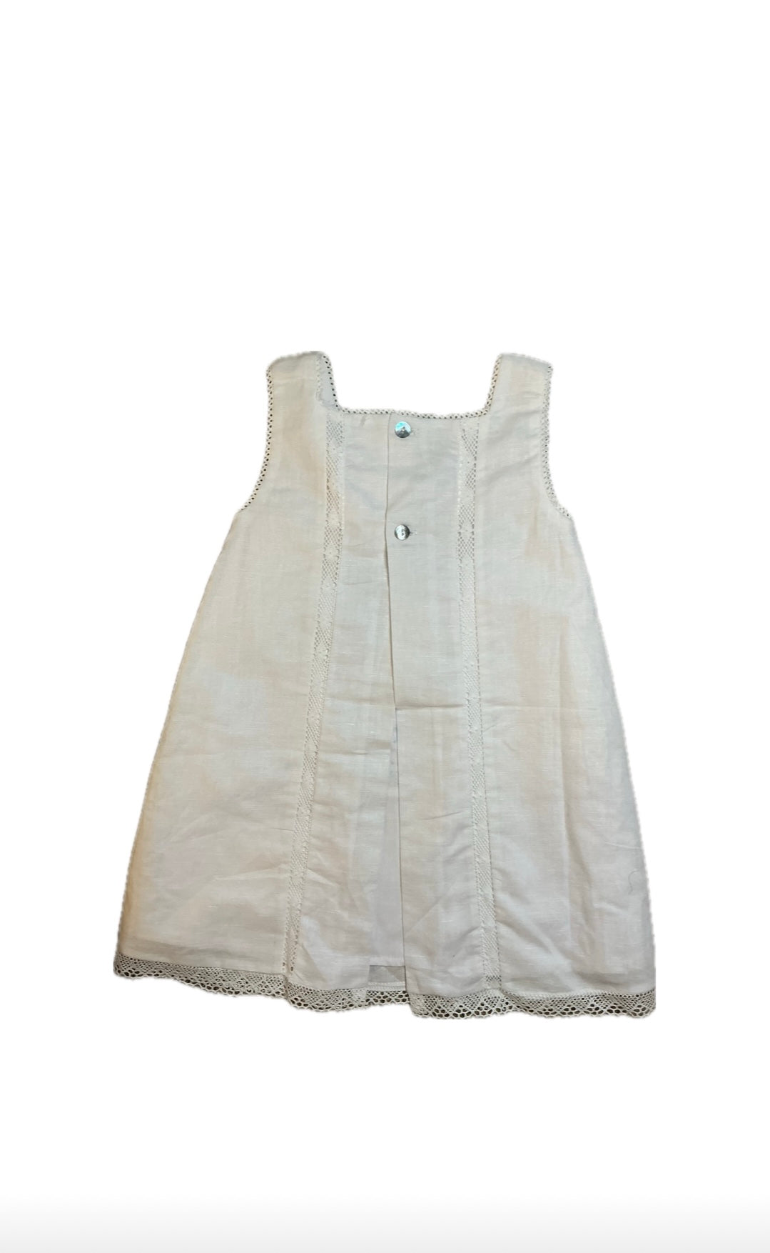 24M Dondolo White Dress with Lace Trim