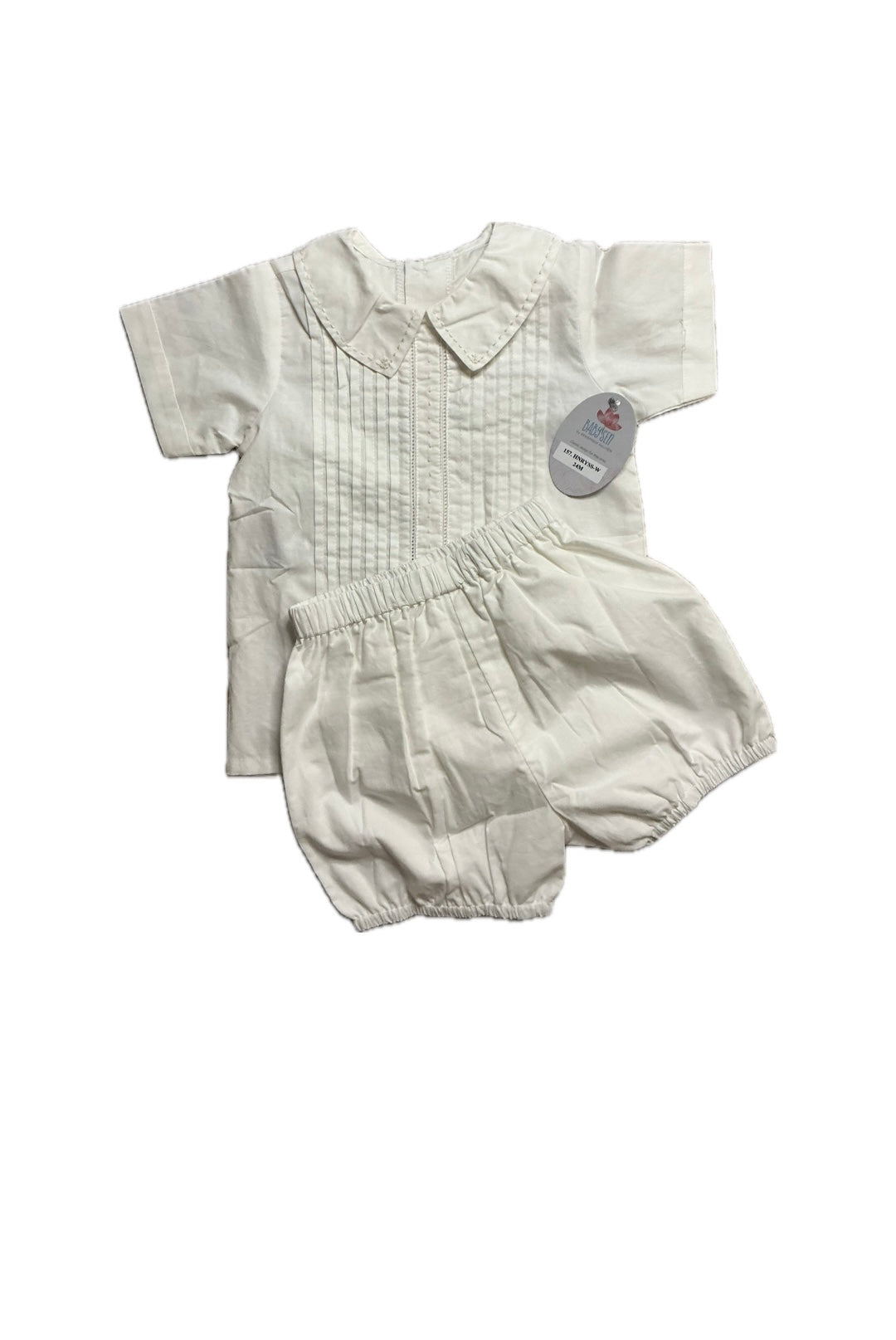 24M Baby Sen Front Pleat Bubble Short Set