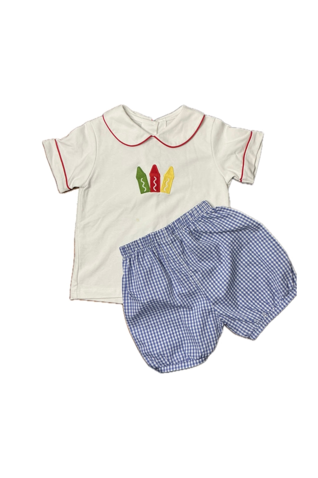 4T Little English Crayon Bubble Short Set