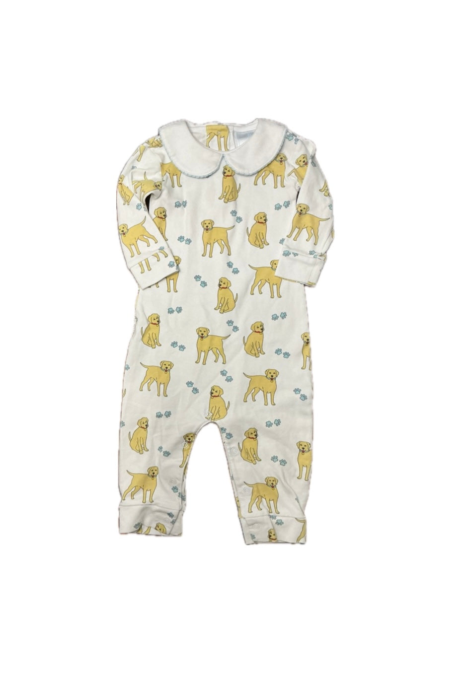 12M Little English Yellow Lab Playsuit
