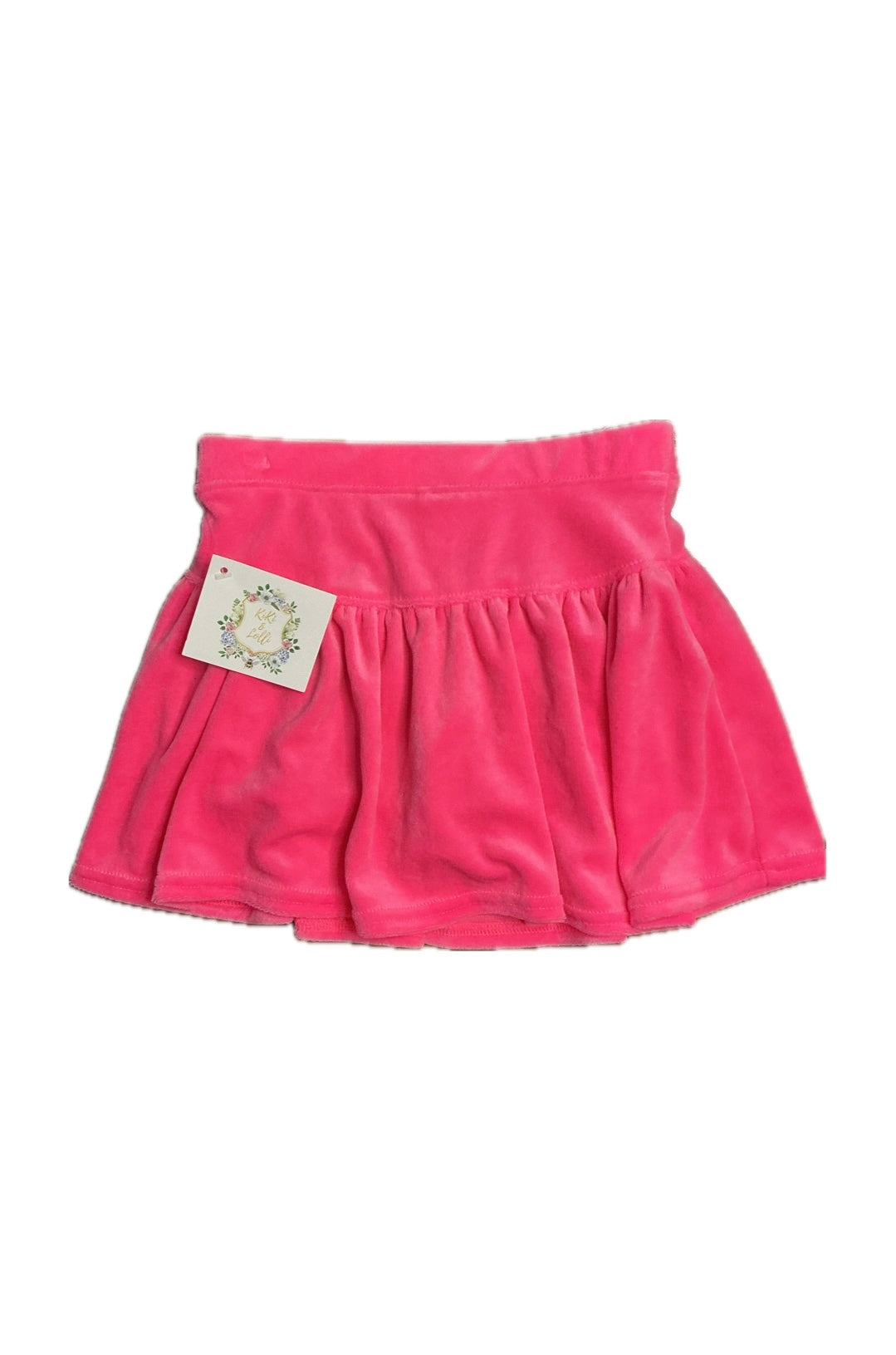 12 Azarhia Velour Hot Pink Skort