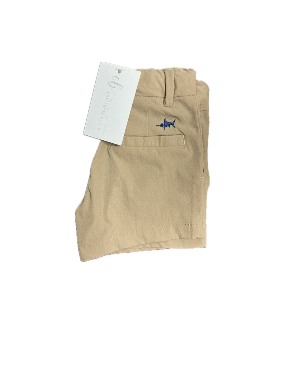 Saltwater Boys Khaki Palmer Flat Front Short
