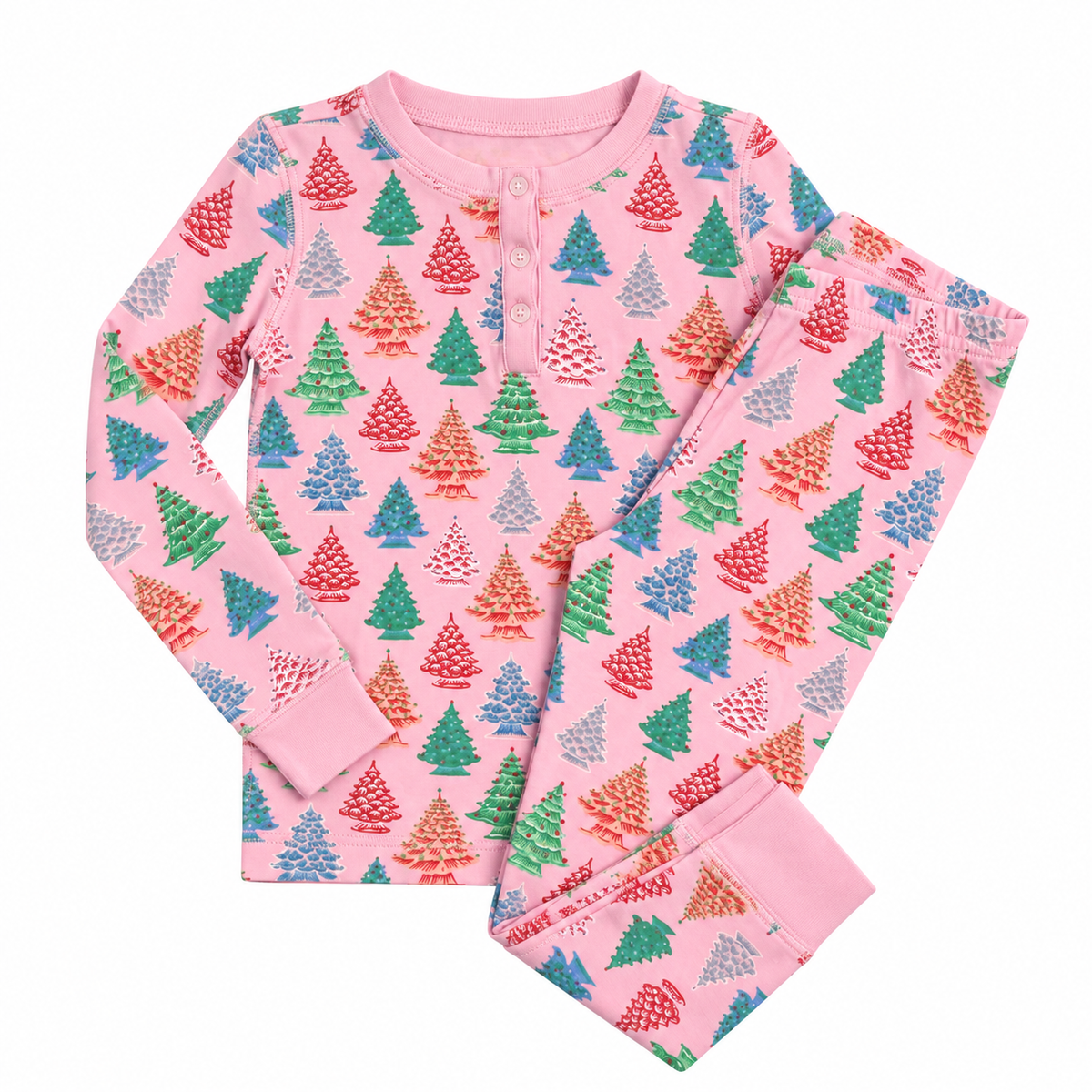 5 TBBC Sara Jane’s Sweet Dream Set in Colorful Christmas Trees