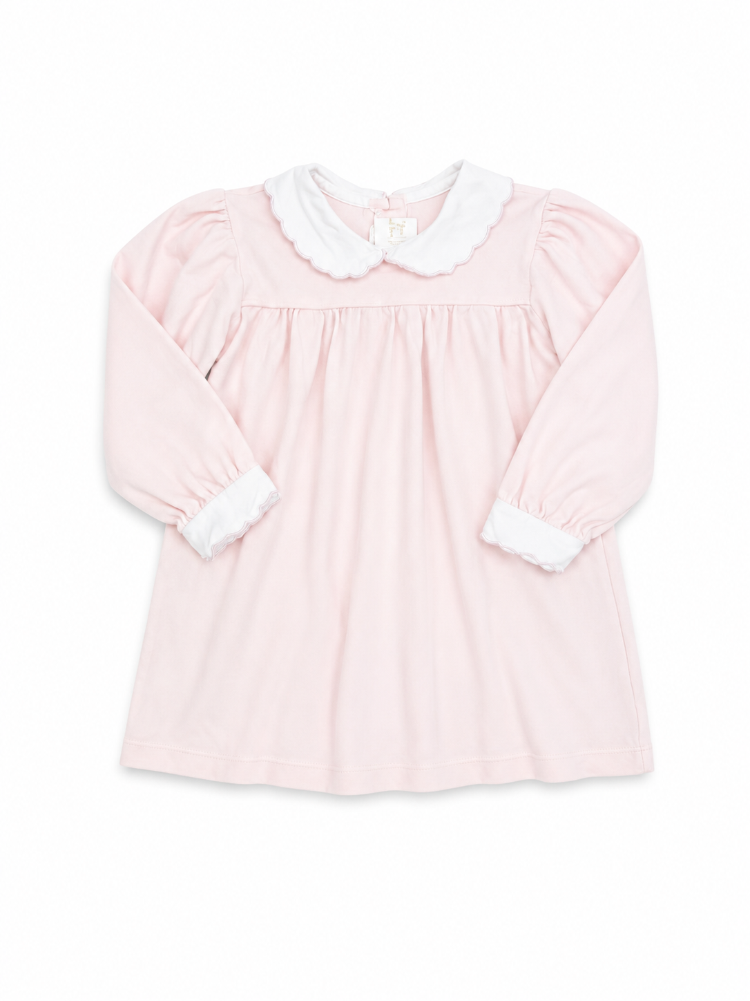 3T Lullaby Set Light Pink Pima Cotton LS dress