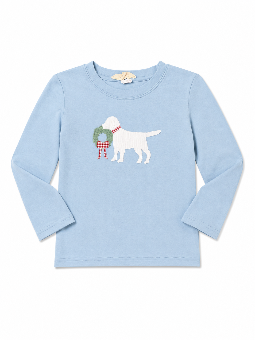 Hannah Kate Puppy and Wreath LS Tee