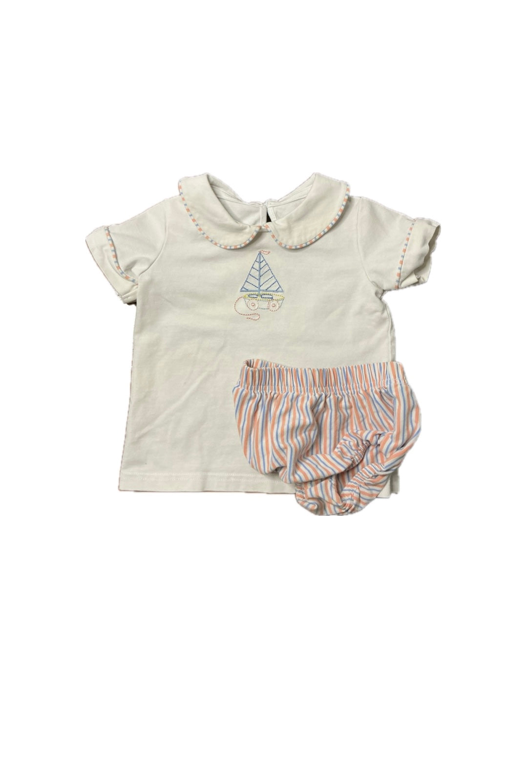 9M Serendipity Appliqué Diaper Set