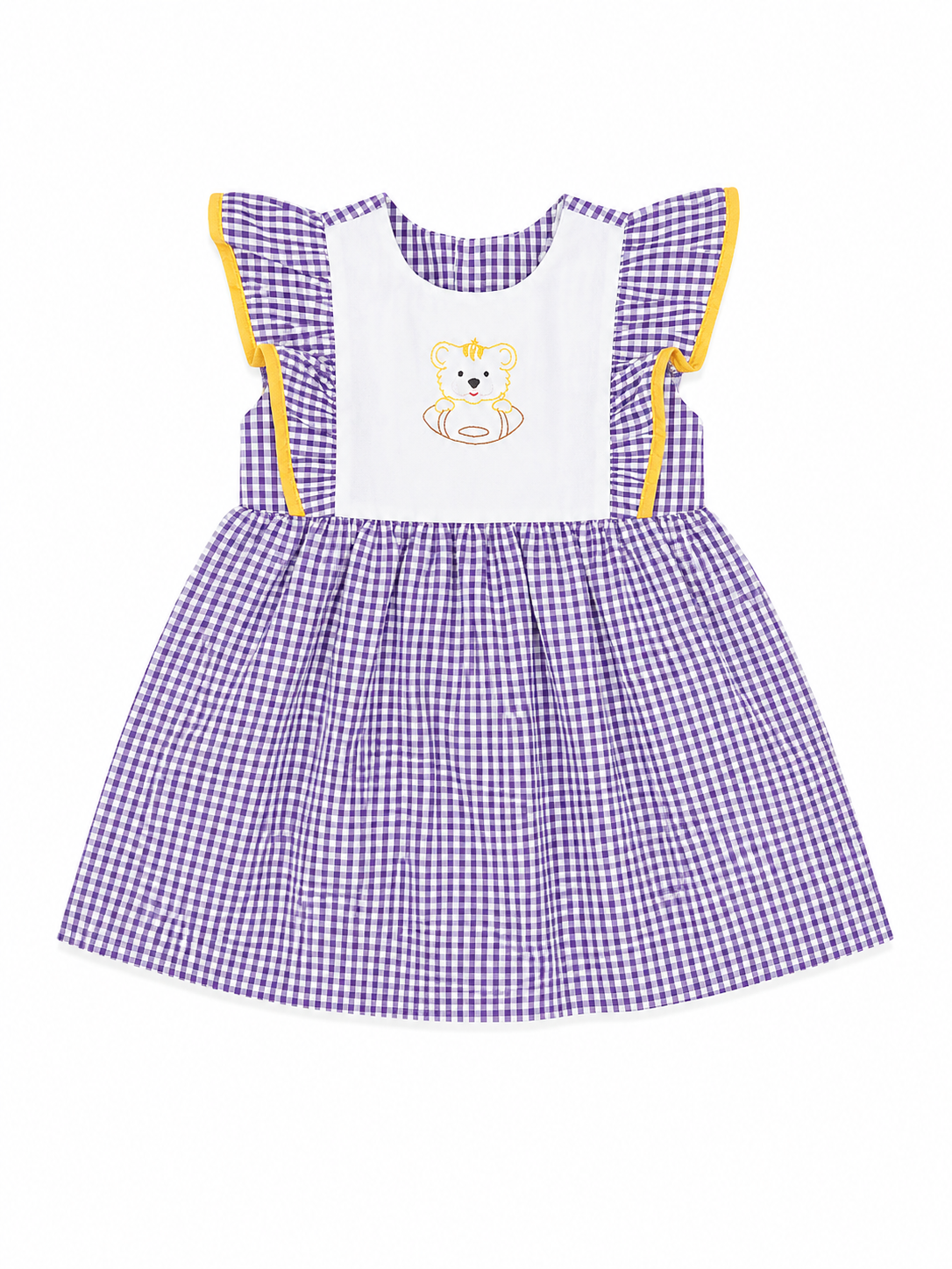 24M Southern Saturday Purple & Gold Tiger Dress