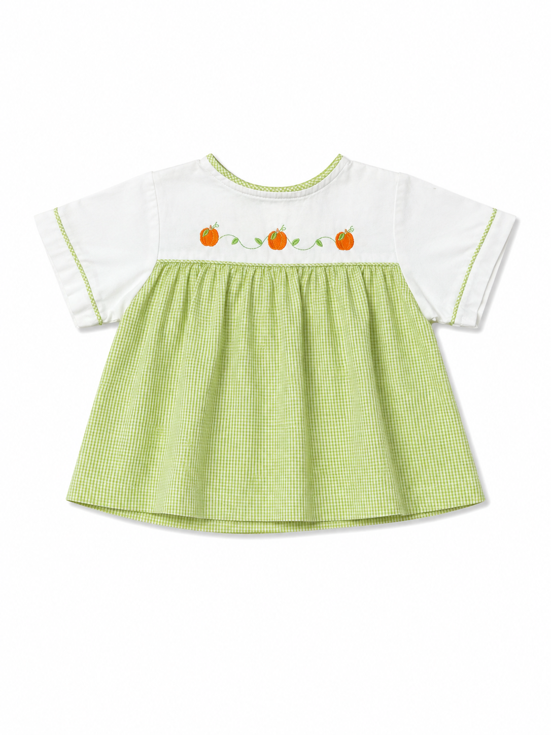3T Lime Green Pumpkin Top