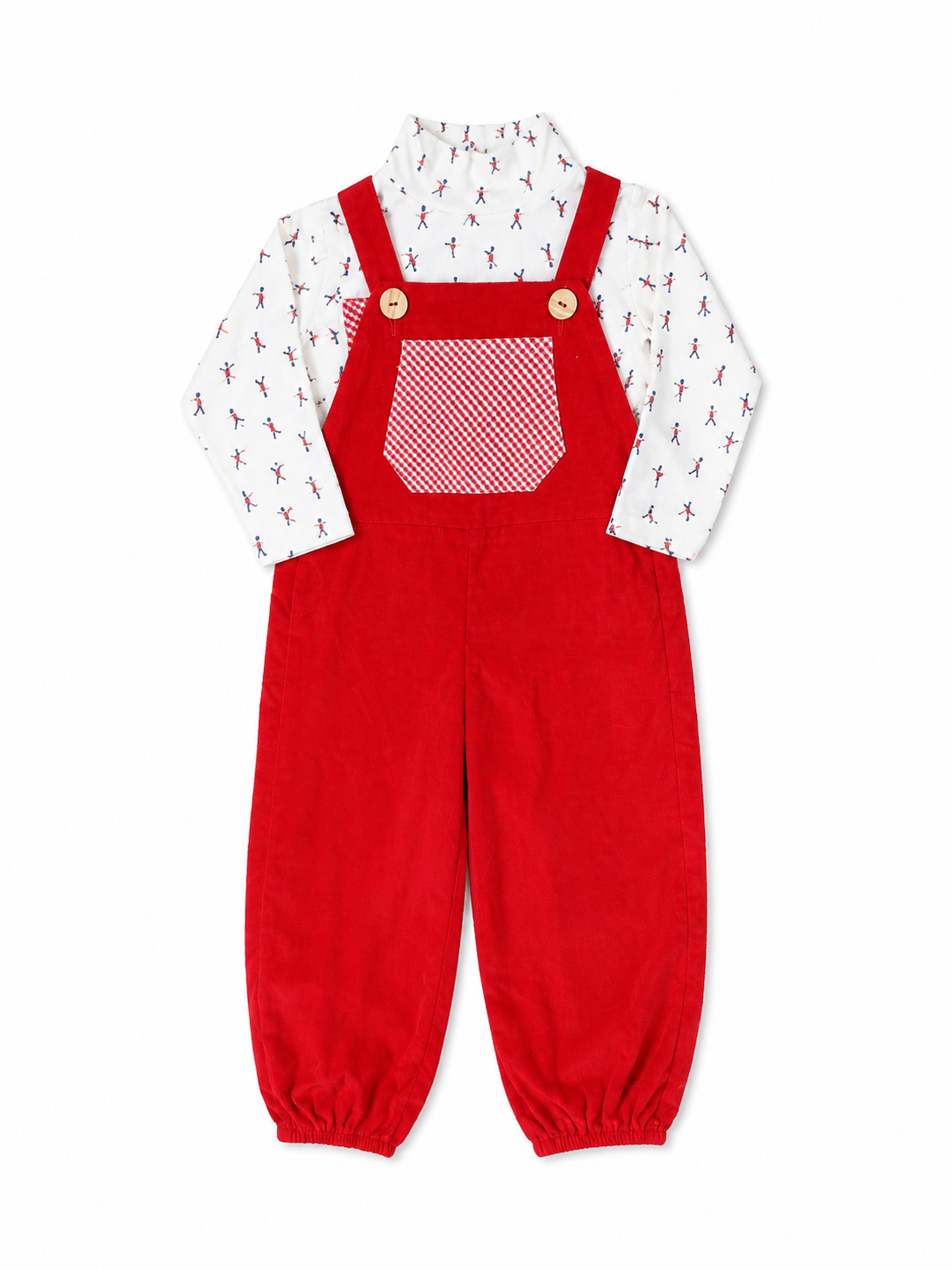 4 Hannah Kate Red Cord Jumper and 4 Little English Toy Soldier Turtleneck