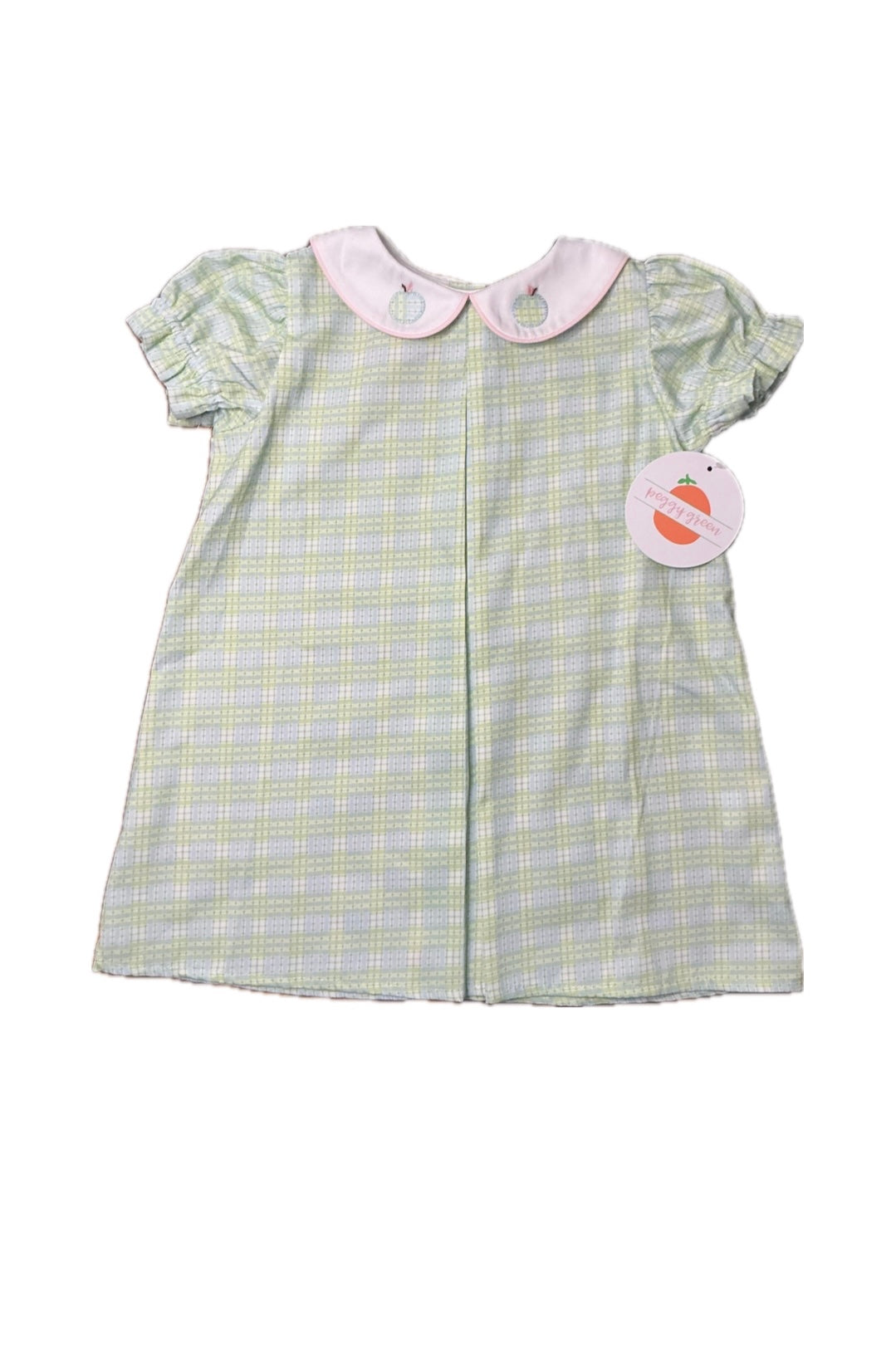 Peggy Green Estes Gingham Day Dress