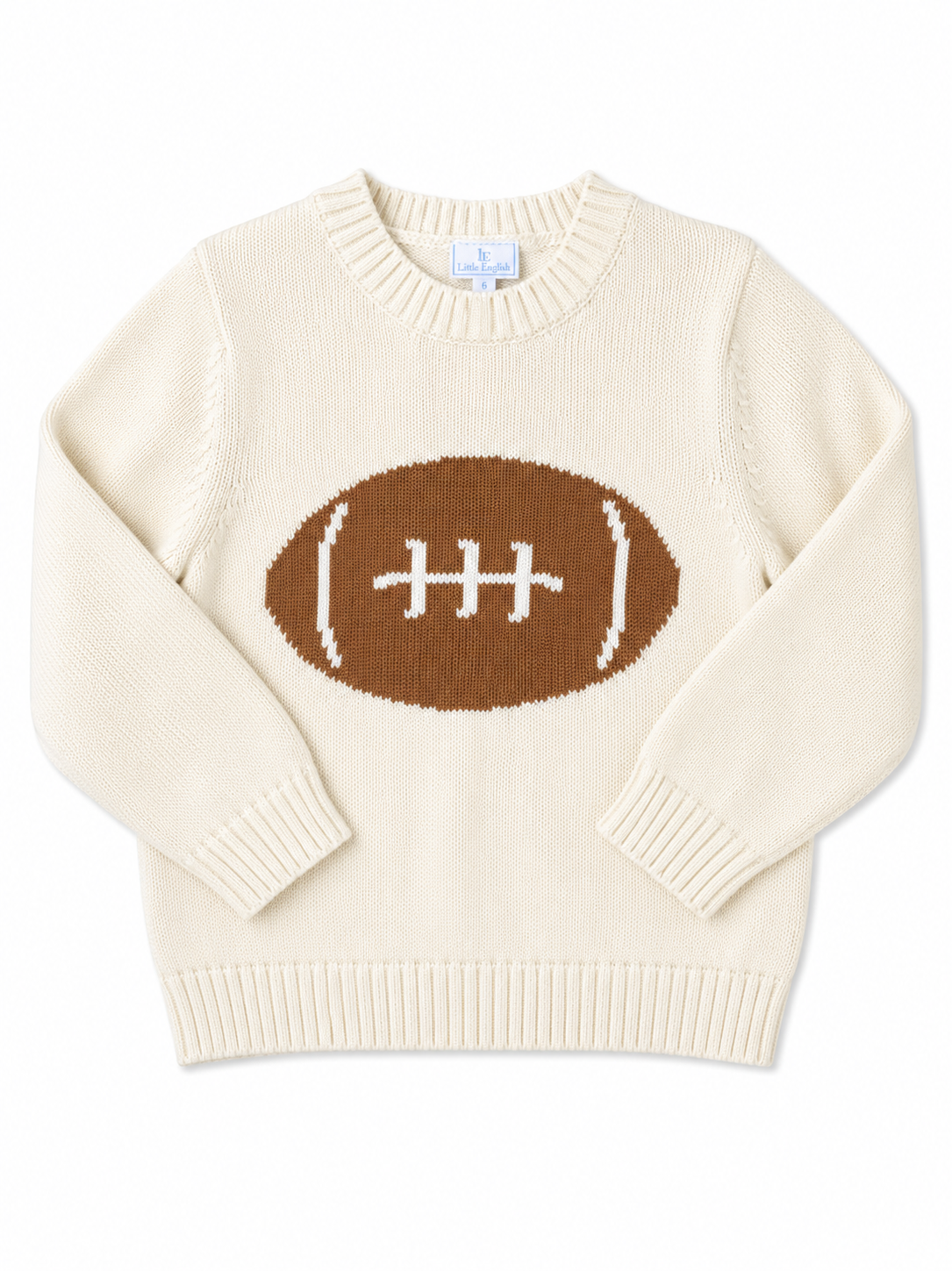 6 Little English Football Intarsia Sweater
