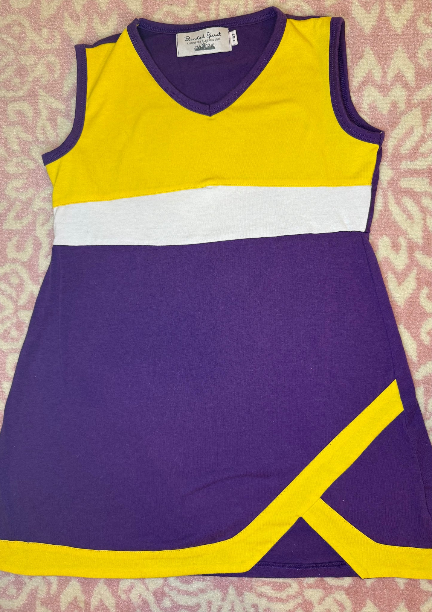 Sz 7/8 Blended Spirit LSU Tigers Cheerleader Knit Dress