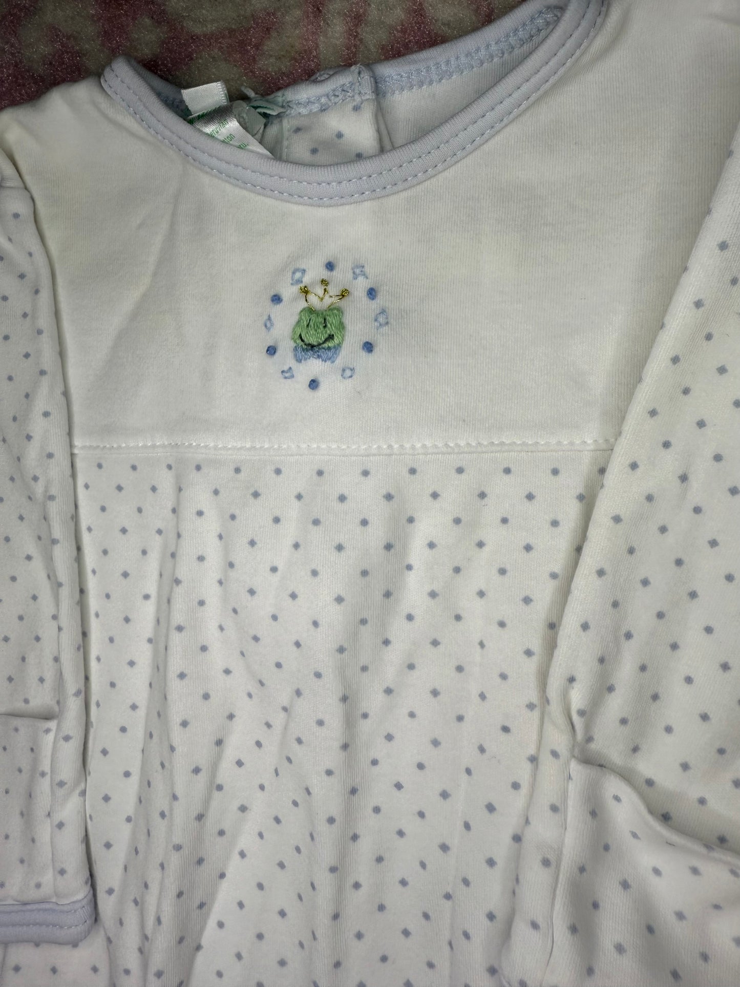 NB Baby Threads Frog Prince Gown