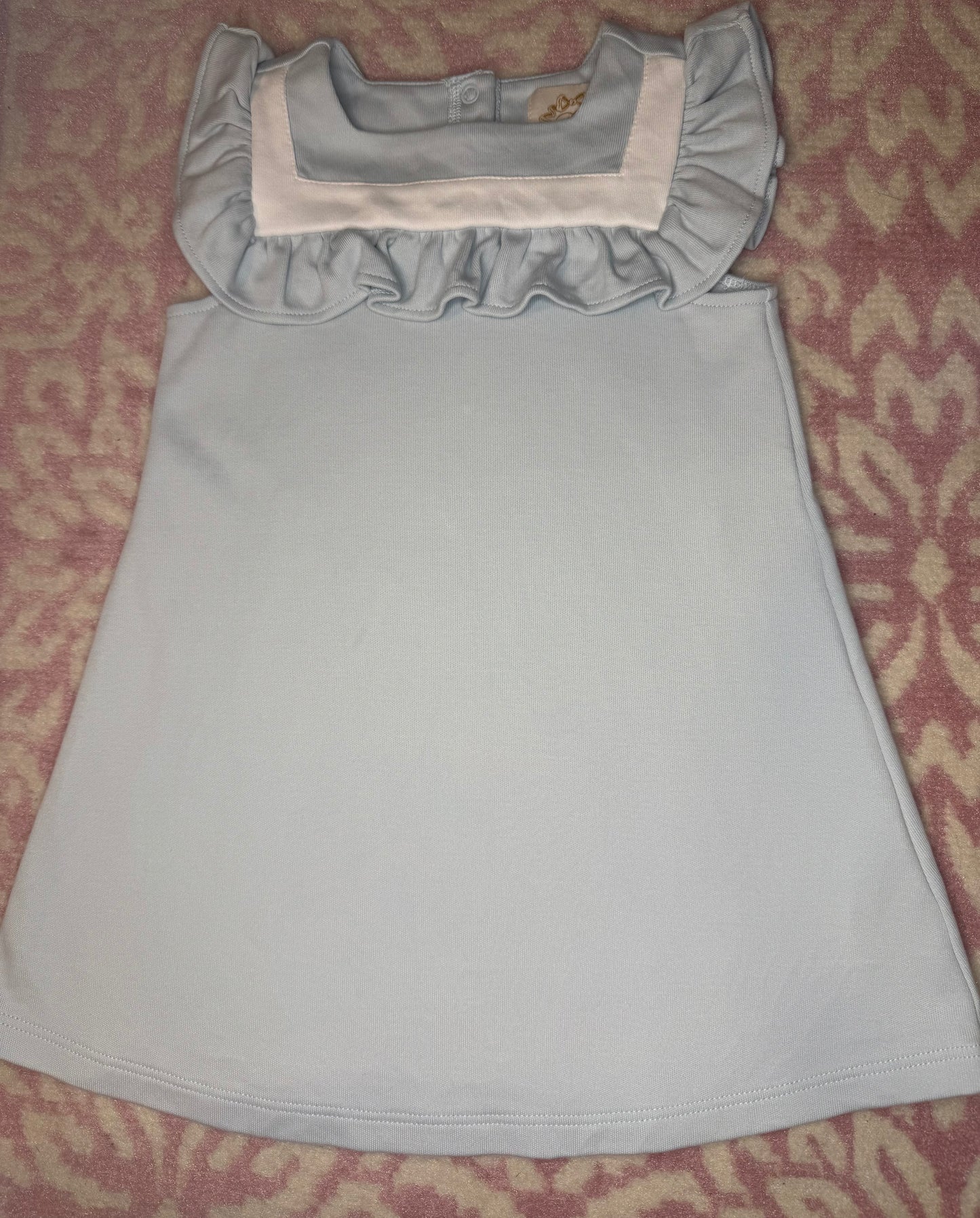3T TBBC Darla Dress | Buckhead Blue With Worth Avenue White