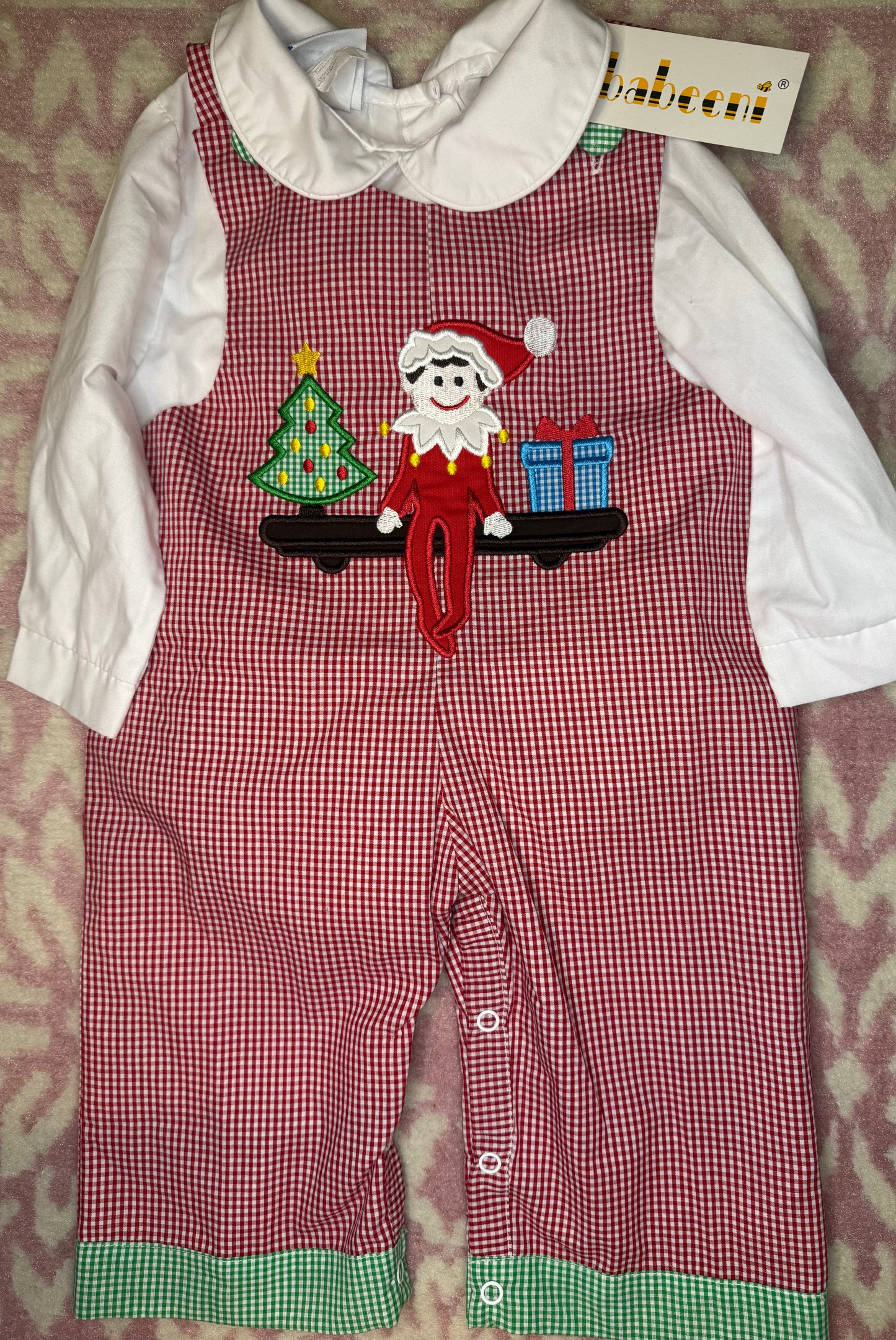6/9M Babeeni + Bailey Boys Elf On The Shelf Longall Set