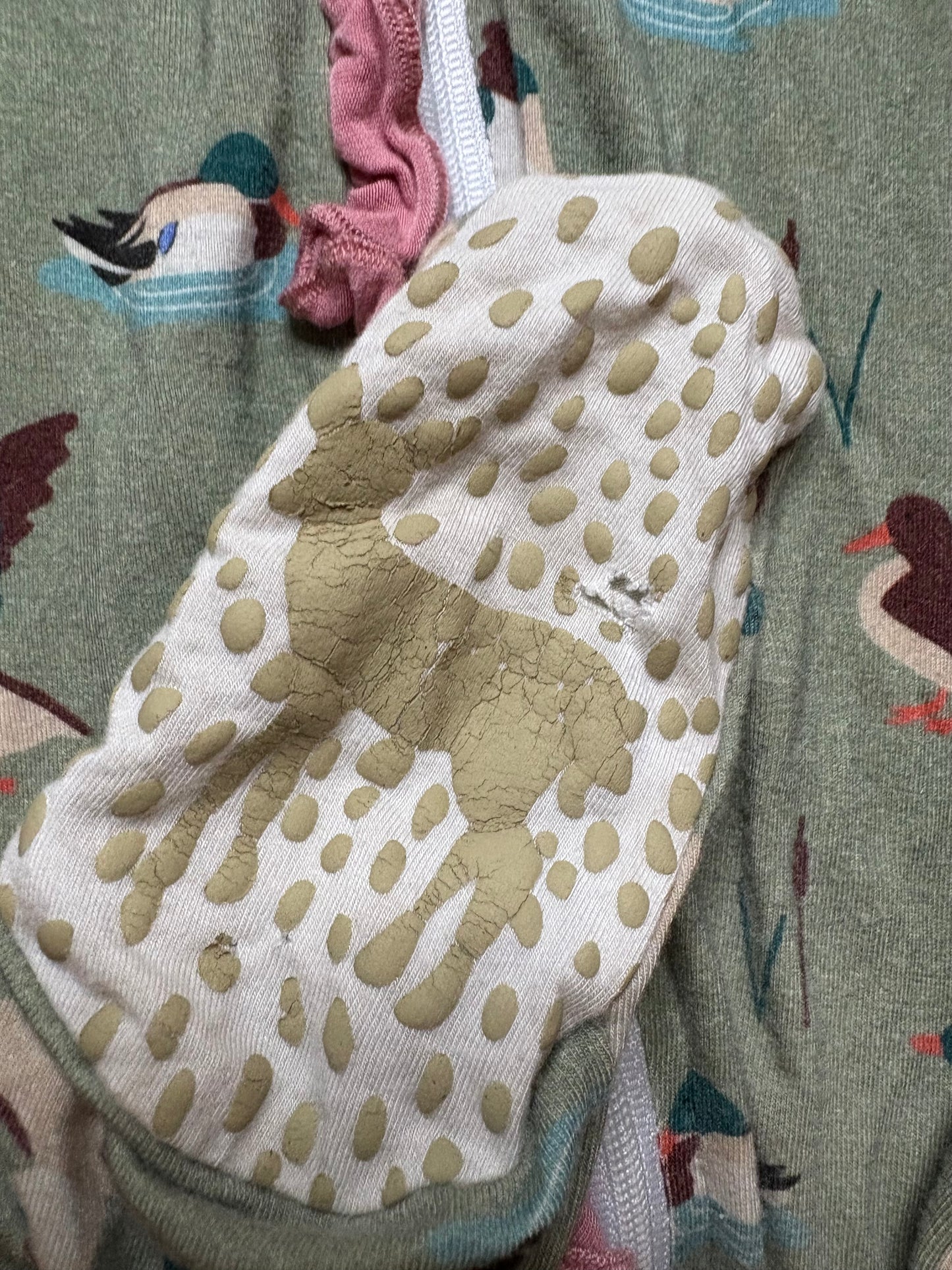 12-18M Velvet Fawn Mallard Footed Pajama