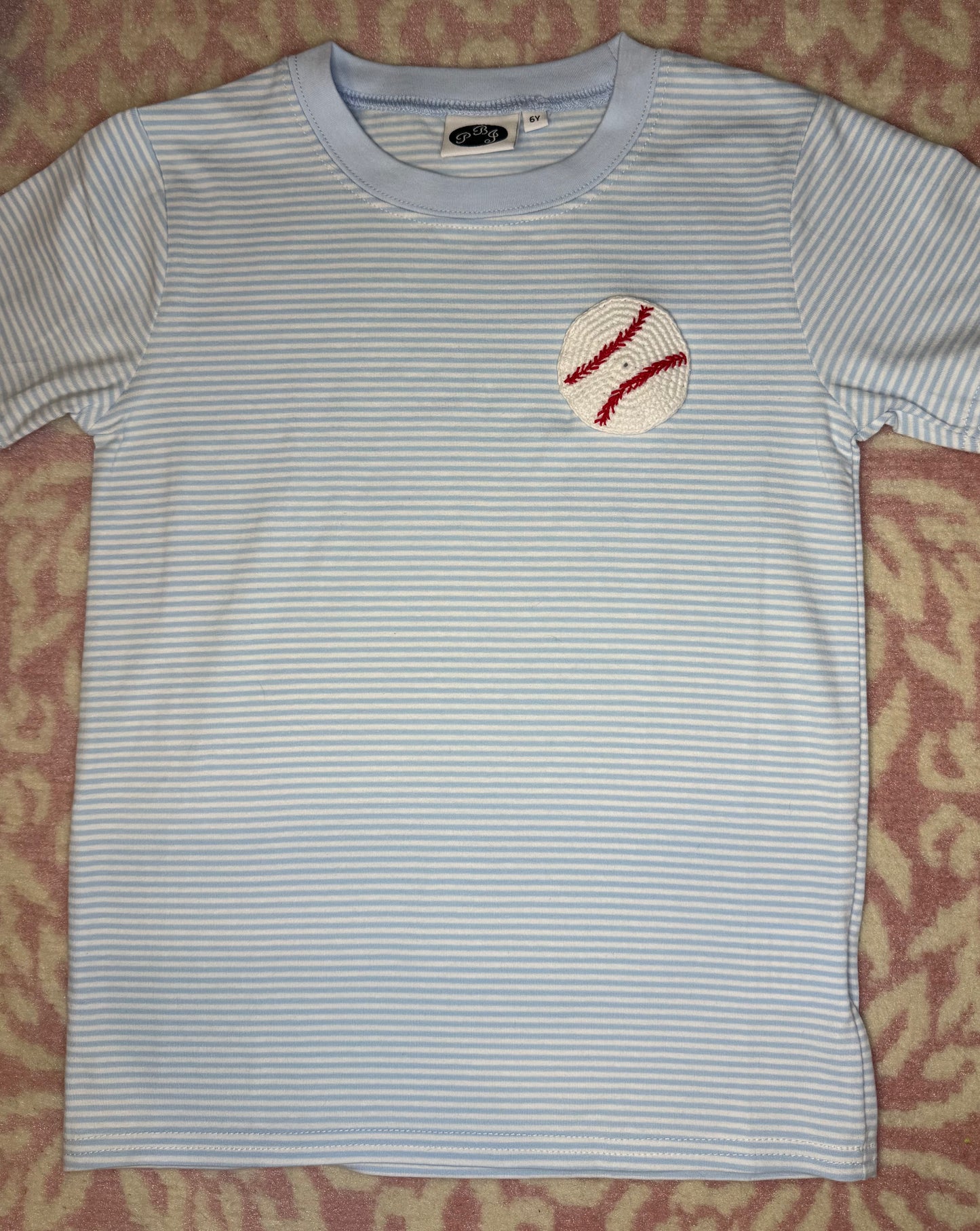 6Y PBJ Baseball Tee