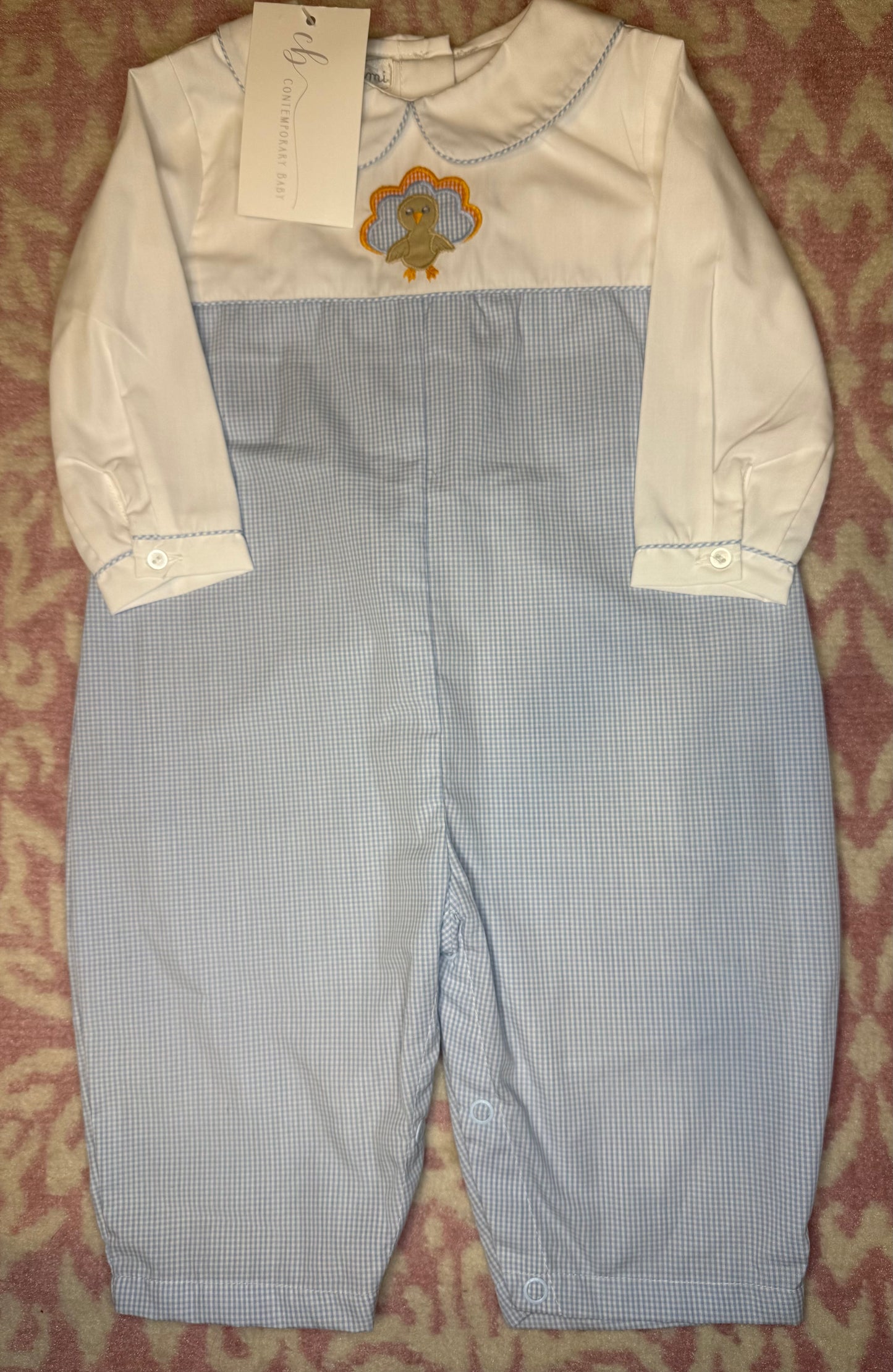 9M Petit Ami Turkey Long Romper