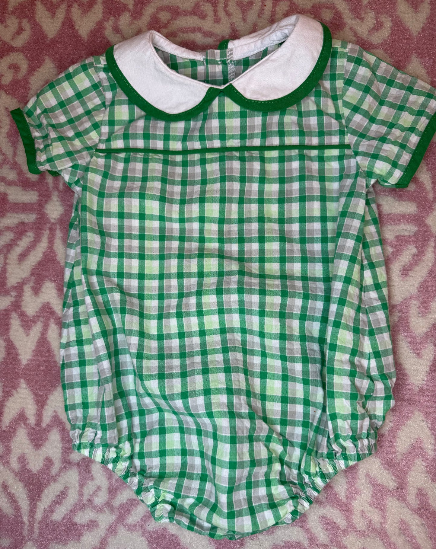 12M Bella Bliss Green Check Bubble