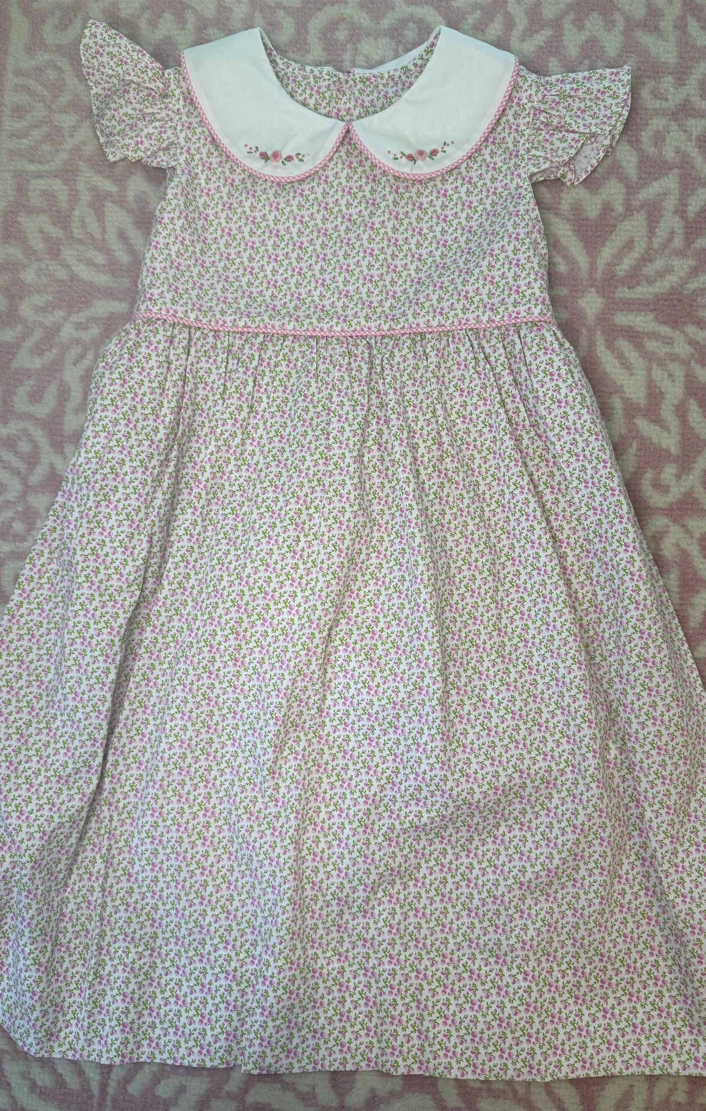 Sz 7 Remember Nguyen Floral Dress