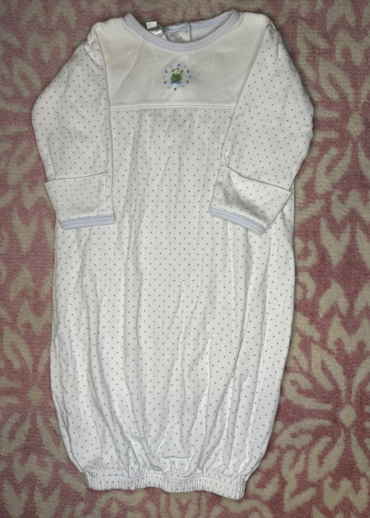 NB Baby Threads Frog Prince Gown