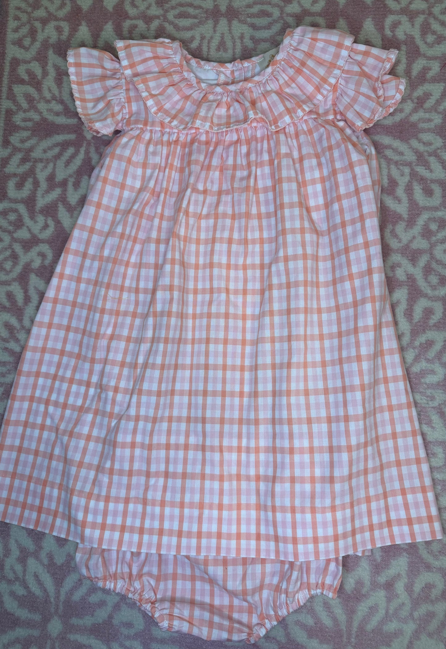 Sz 5 TBBC Dorothy Day Dress (with bloomers) - Pomander Plaid