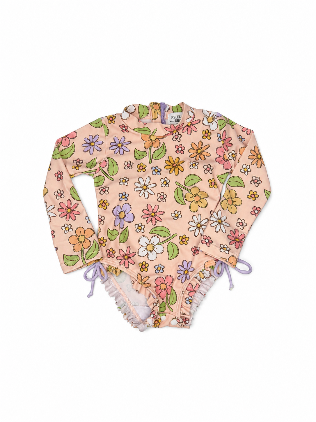 18M Rylee Faith Colorful Floral Rashguard