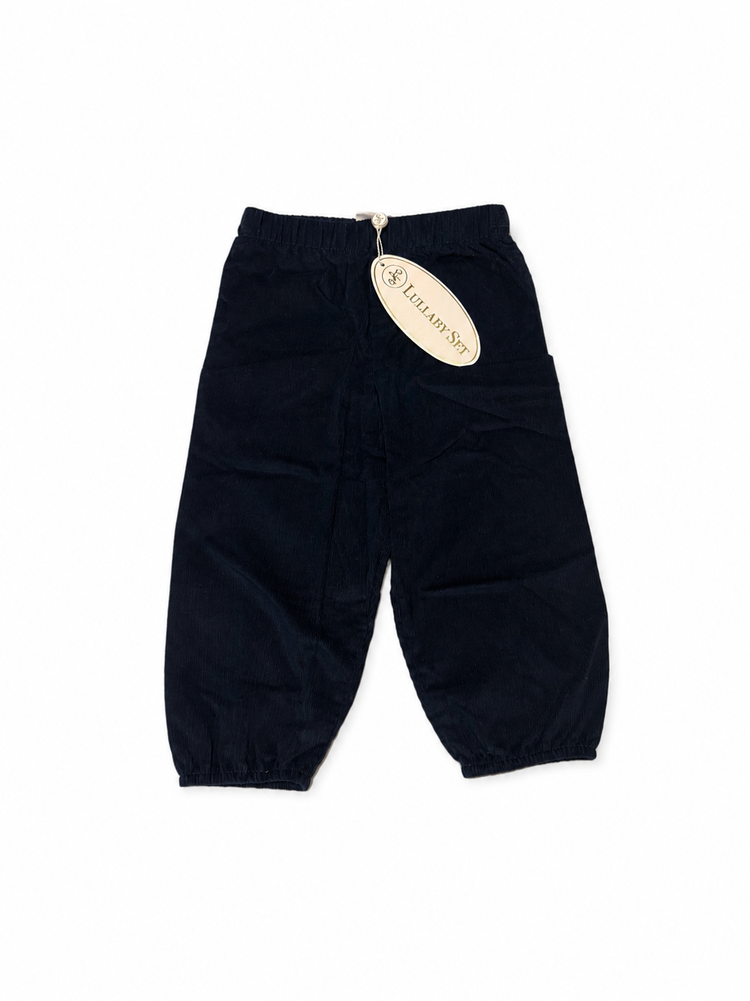 12M Lullaby Set Navy Garret Cord Bubble Pant