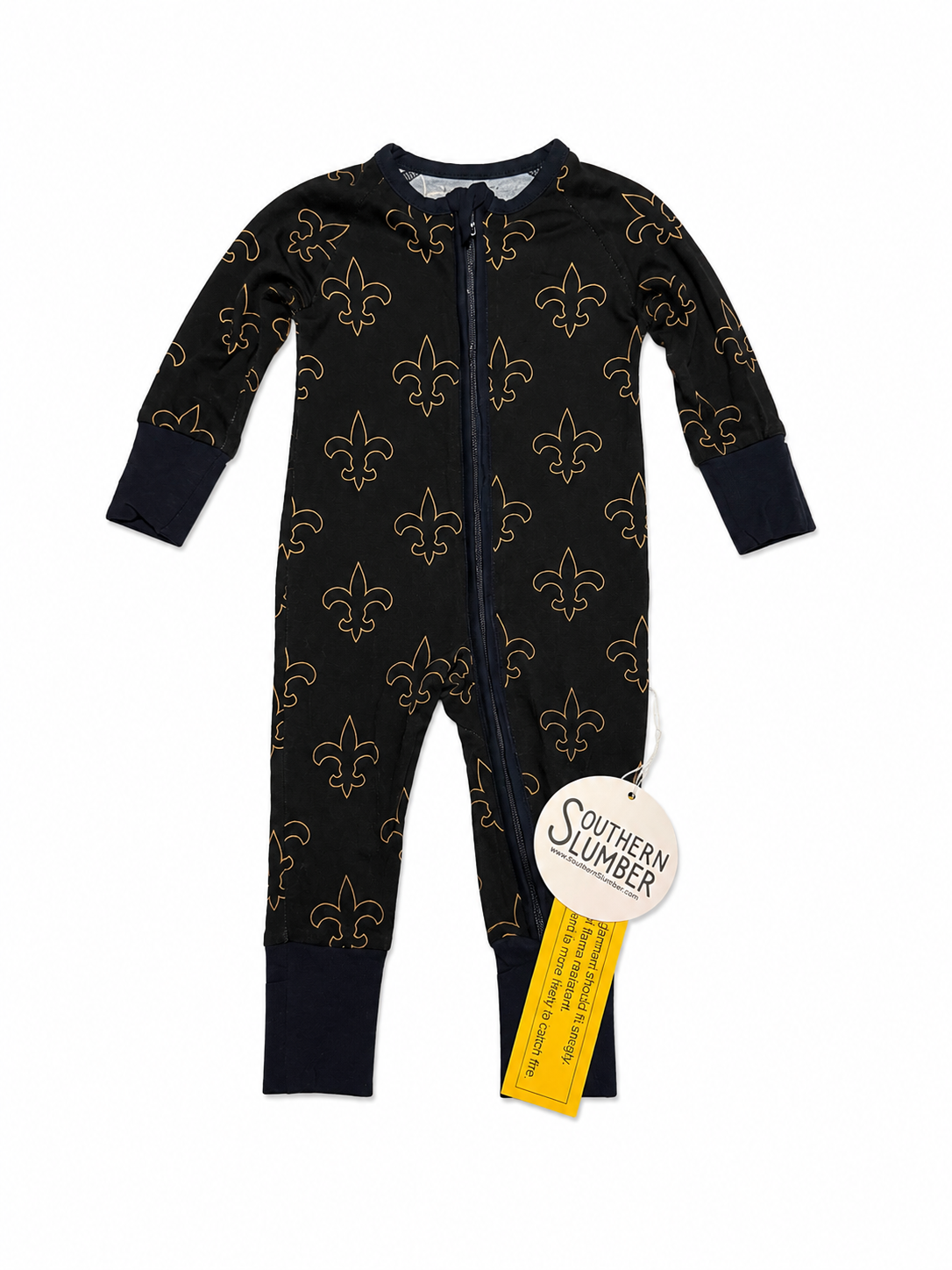 NB Southern Slumber Fleur De Lis Zipp Up PJ