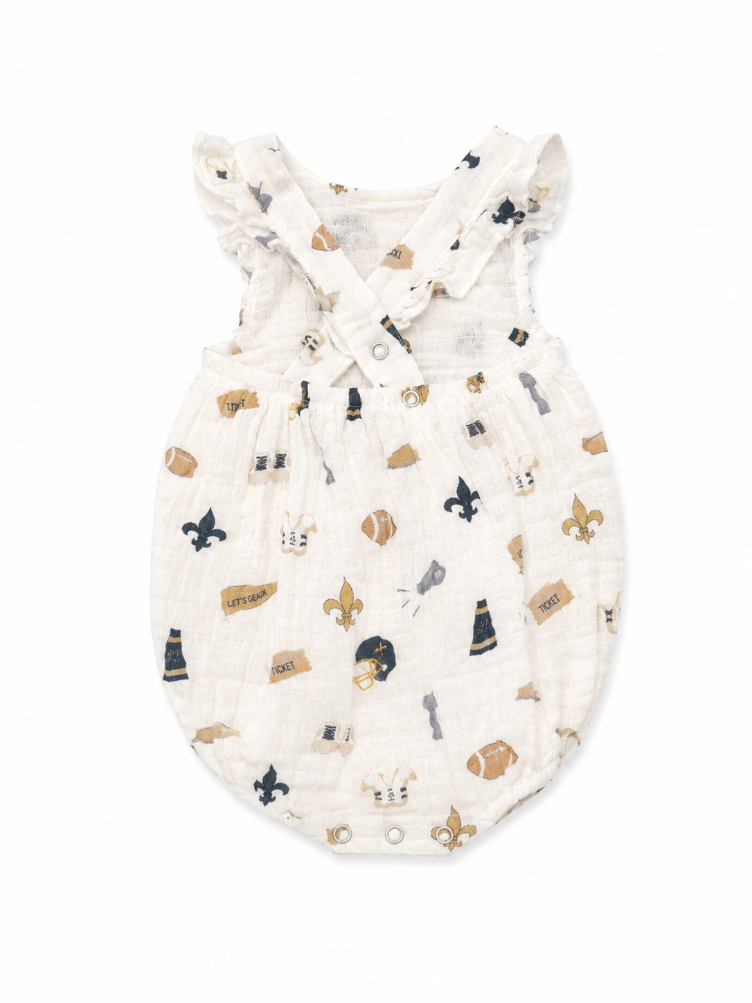 0/3M Nola Tawk Saints Muslin Bubble