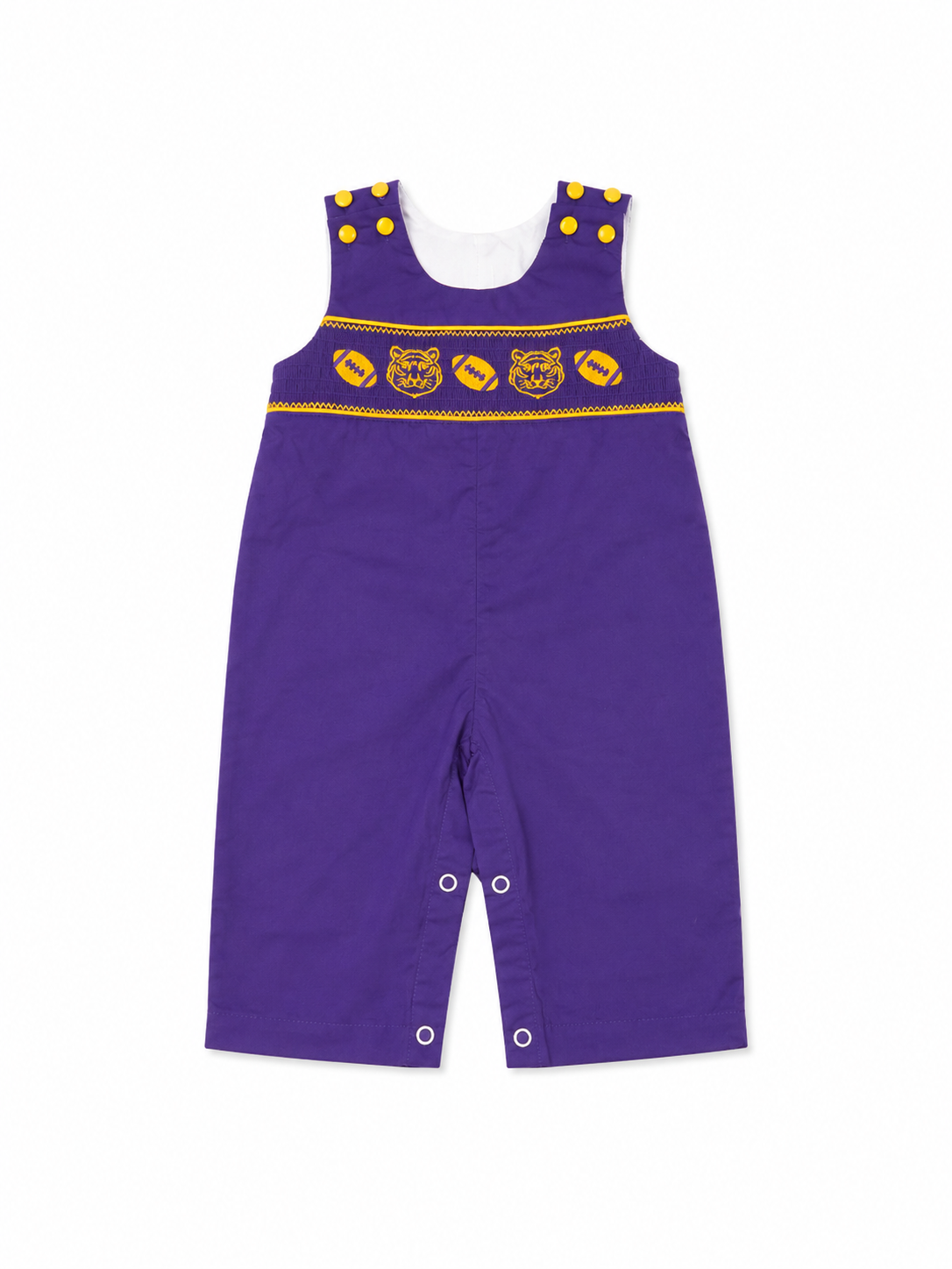 6/12M Lil Cactus LSU Tigers Smocked Longall