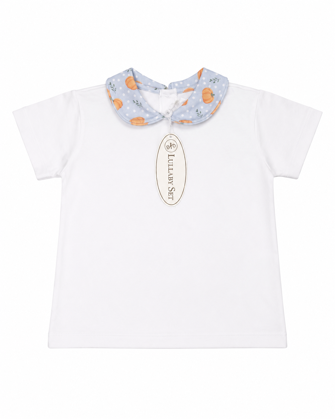 4T Lullaby Set Blue Pumpkin Peter Pan Collar Knit Top