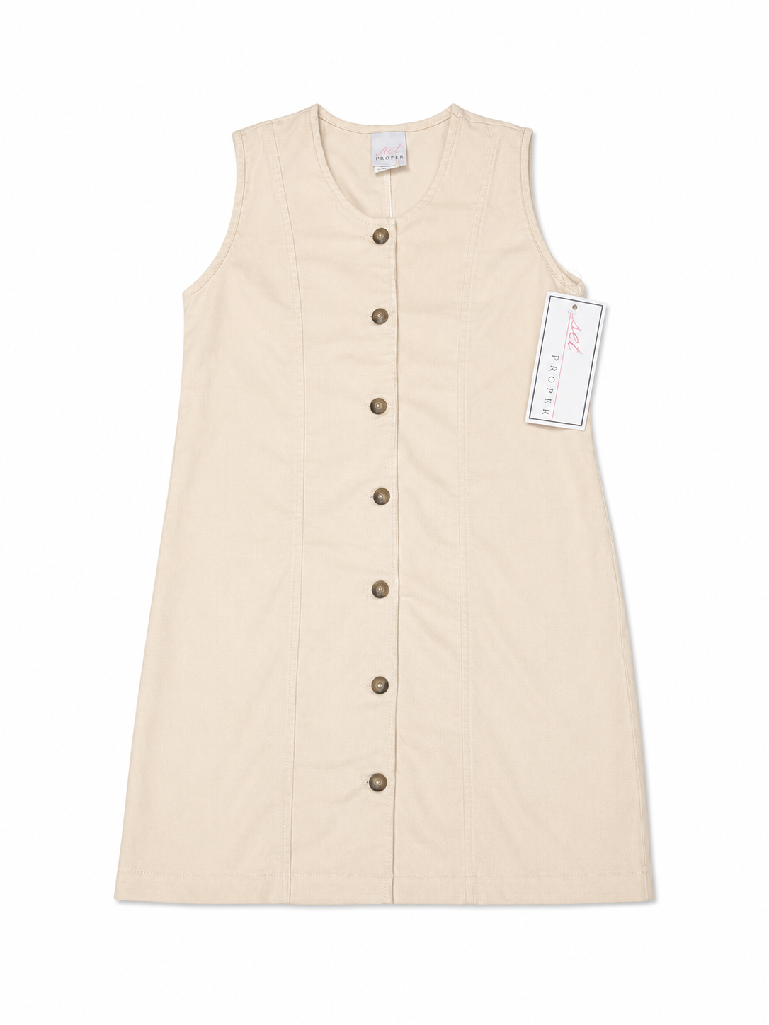 Set Proper Cream Cord Josie Jumper