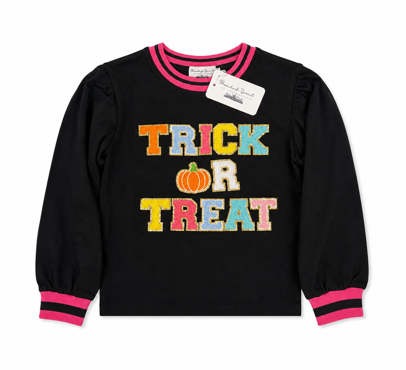 10 Blended Spirit Trick or Treat Puff Sleeve Pullover
