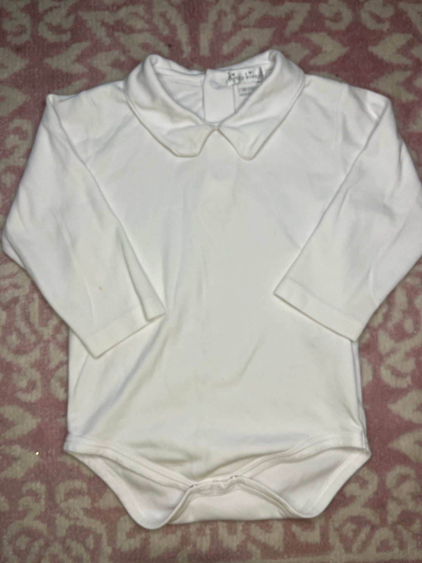 18-24M Kissy Kissy LS Peter Pan Collar Onesie