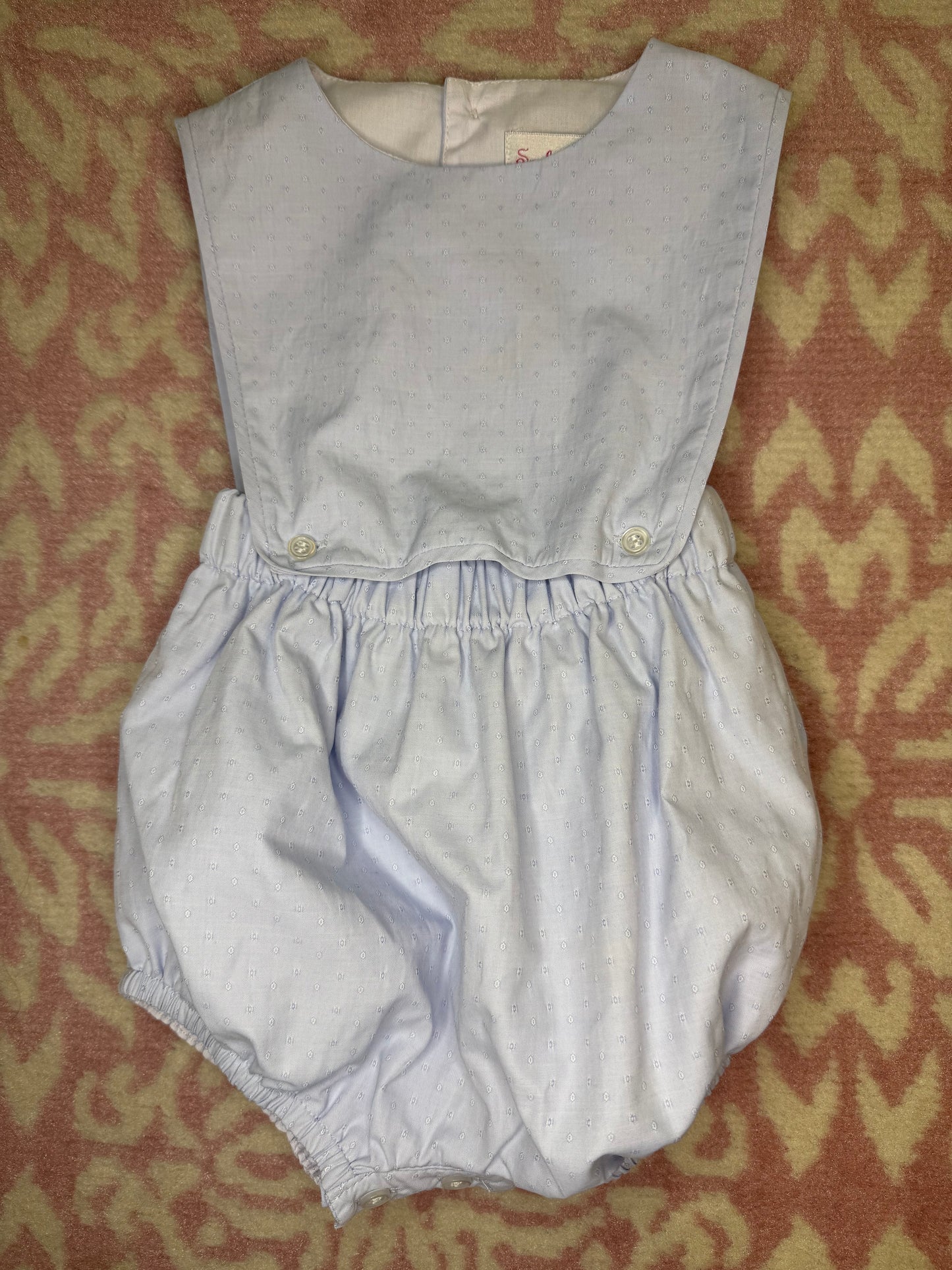 6M Sophie & Lucas Baby Blue Button On Bubble