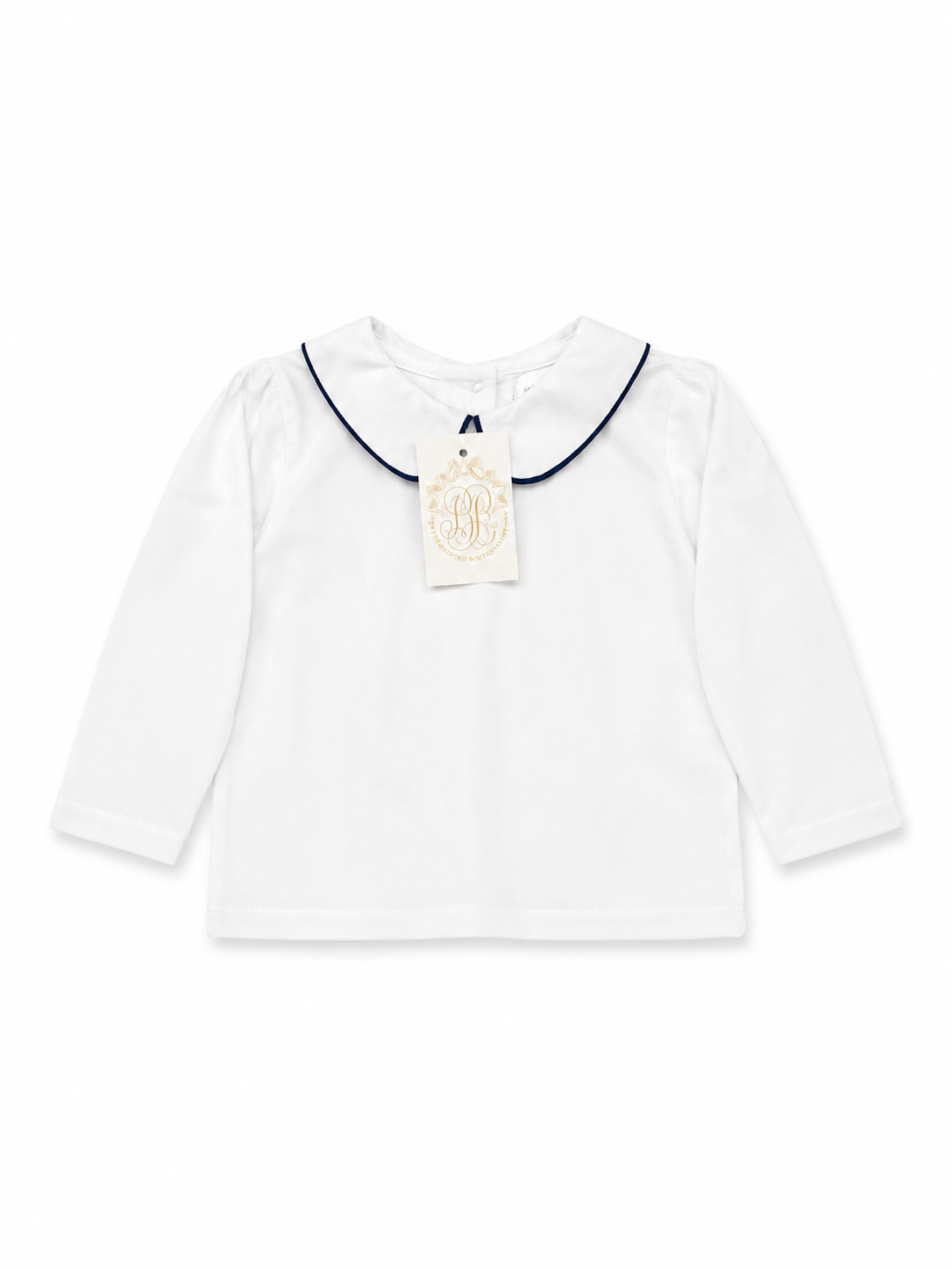 4T TBBC Peter Pan Collar Nantucket Navy Piping