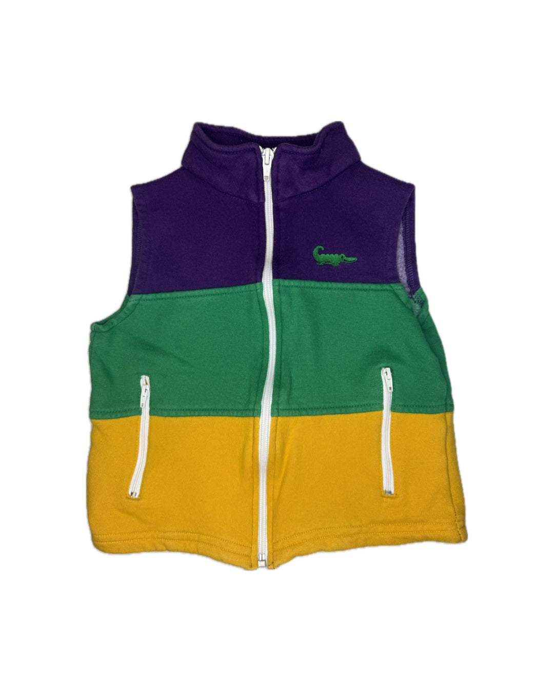 Unisex 4T Me Me Mardi Gras Vest