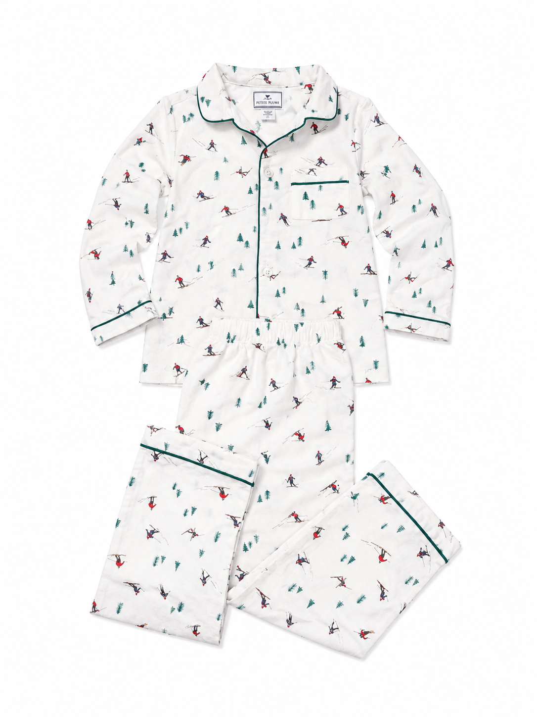 Petite Plum Snow Ski Christmas Pajama Set