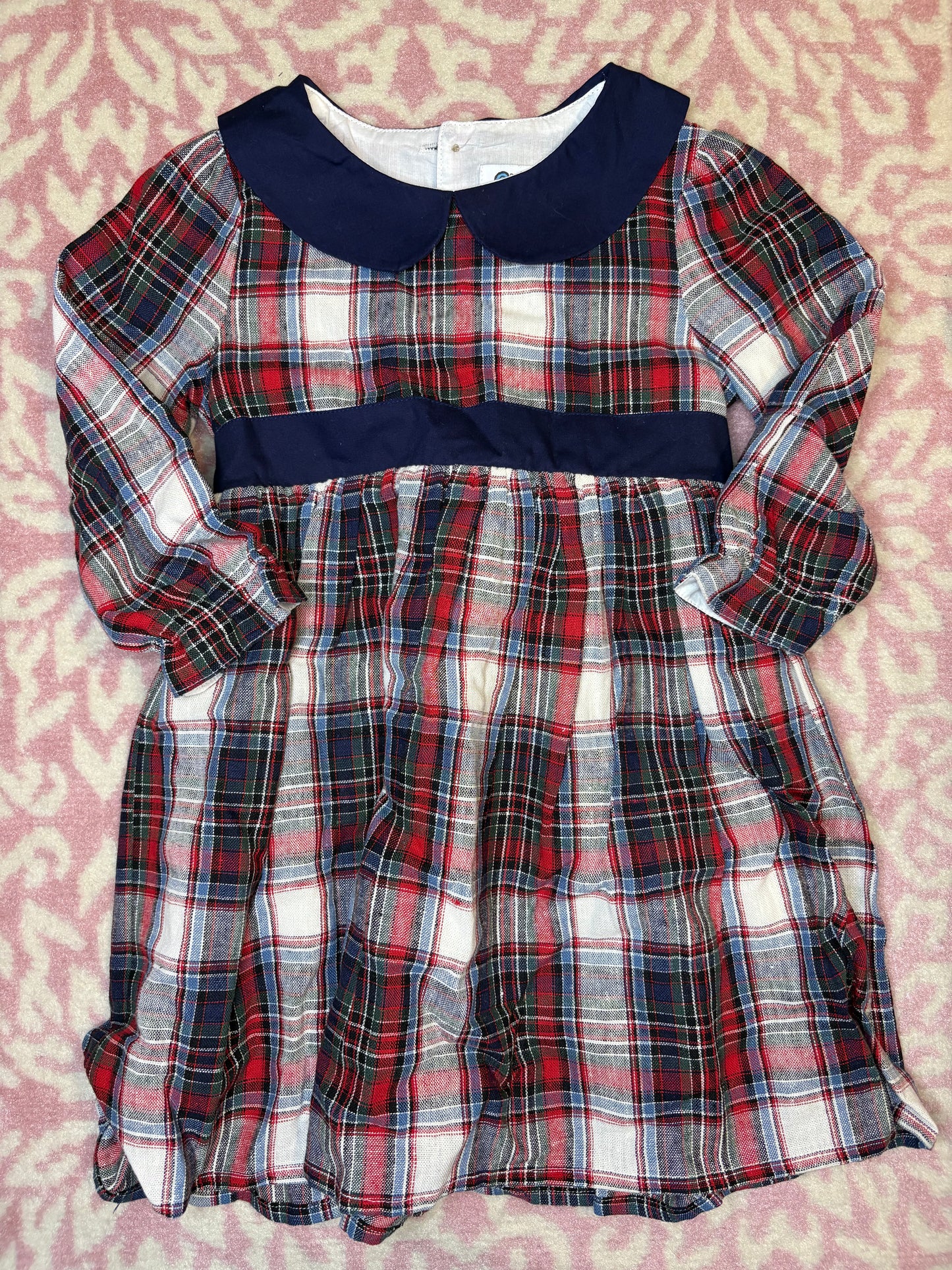 4 Smock Candy Christmas Plaid Dress